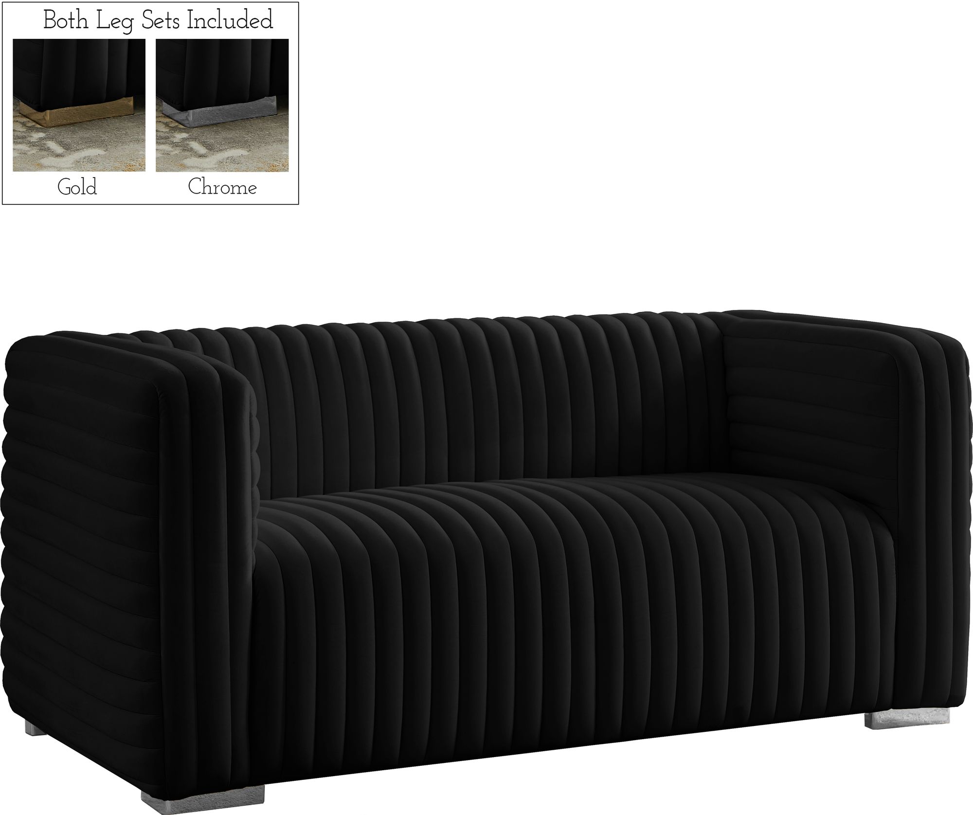 Ravish Velvet Loveseat