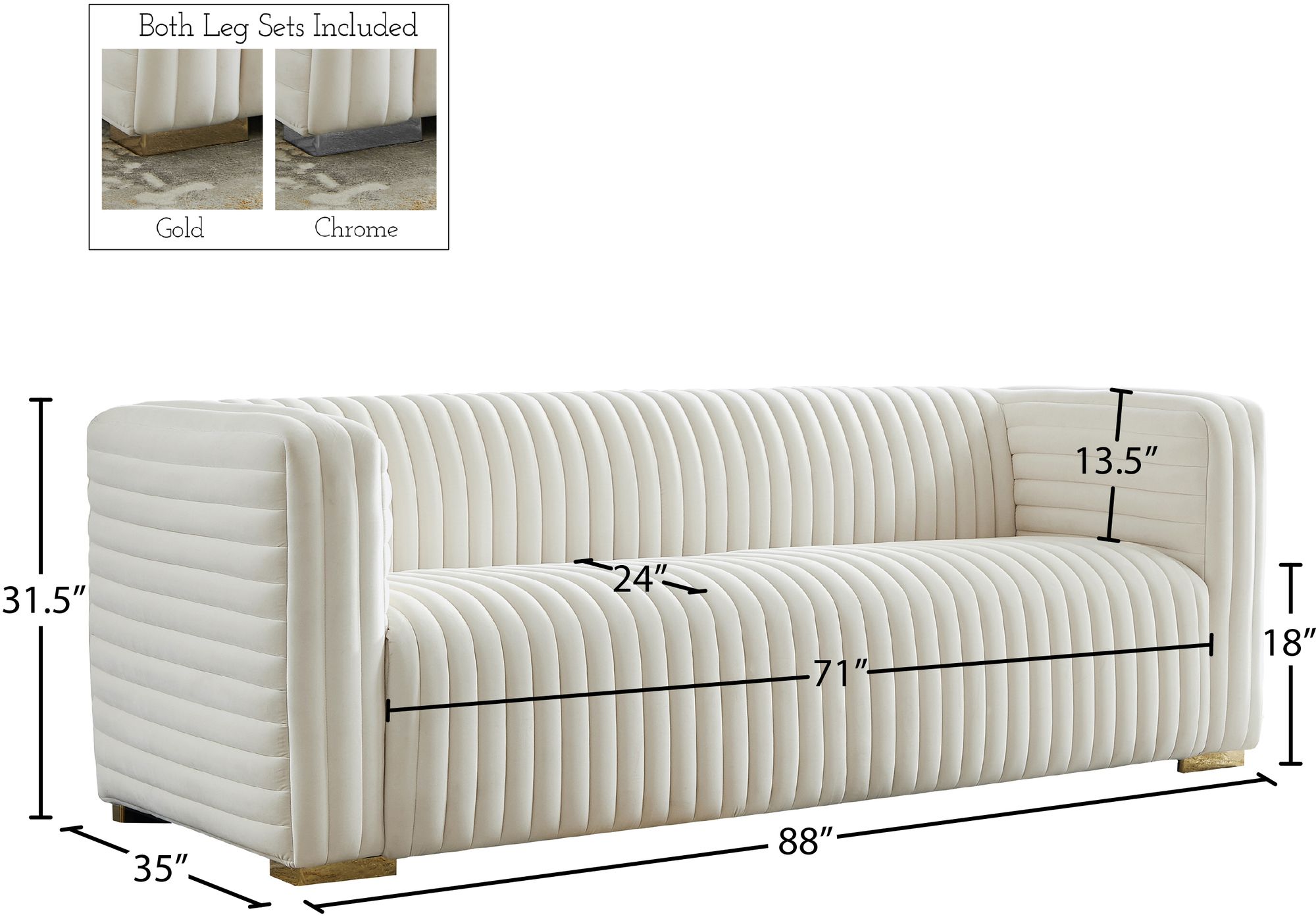 Ravish Velvet Sofa