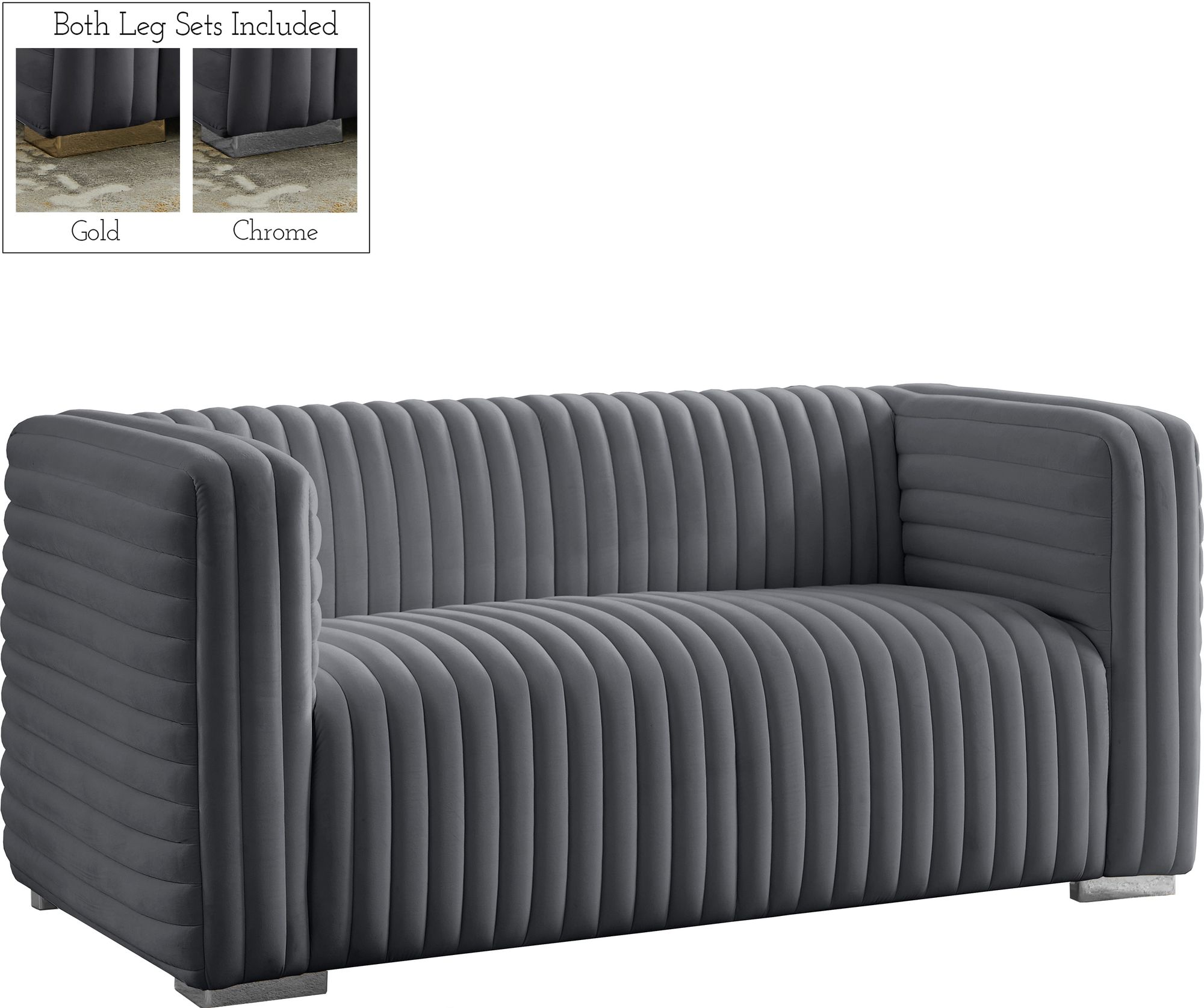 Ravish Velvet Loveseat