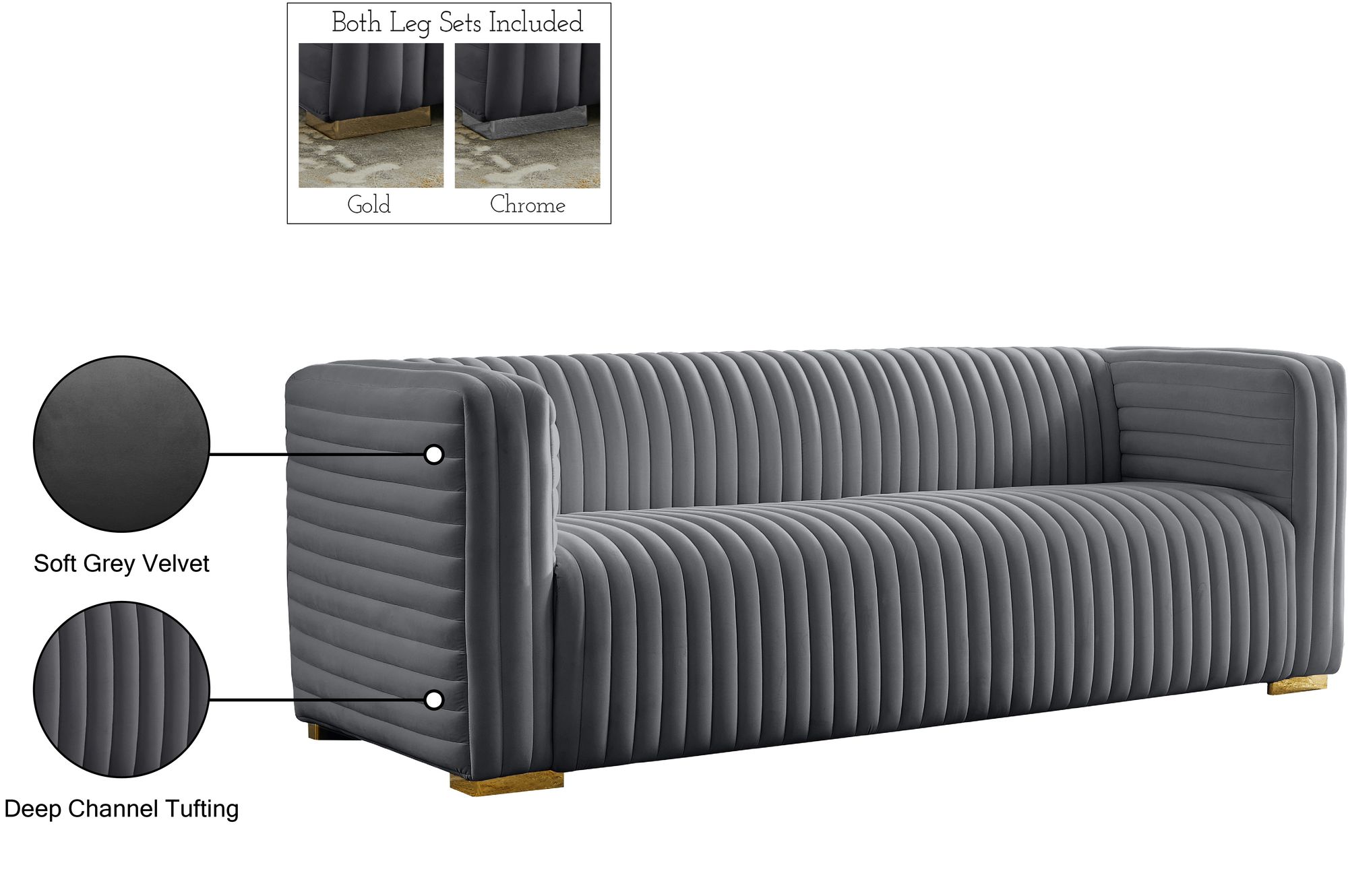 Ravish Velvet Sofa