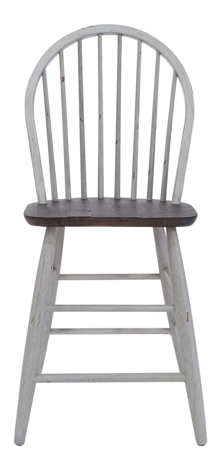 Farmhouse Trestle Dining Set | Two-Tone White & Brown Wood