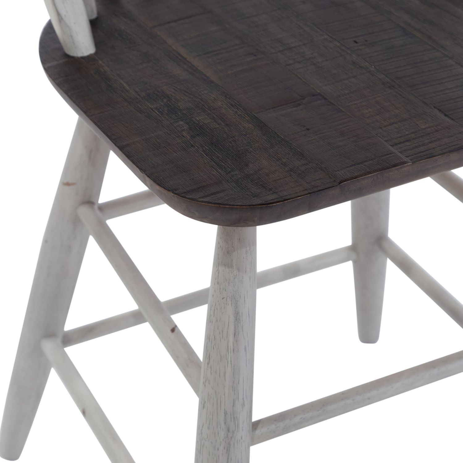 Farmhouse Windsor Wood Back Counter Chair