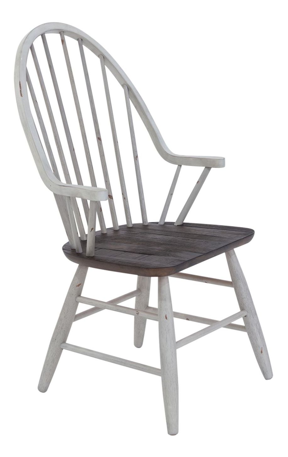 Farmhouse Extendable Trestle Dining Set | Two-Tone Wood