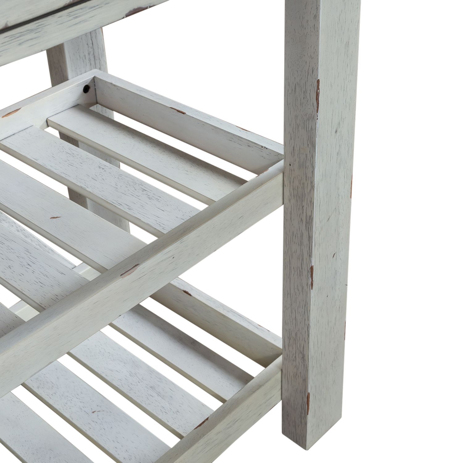 Farmhouse Gathering Dining Set | Two-Tone Storage Table