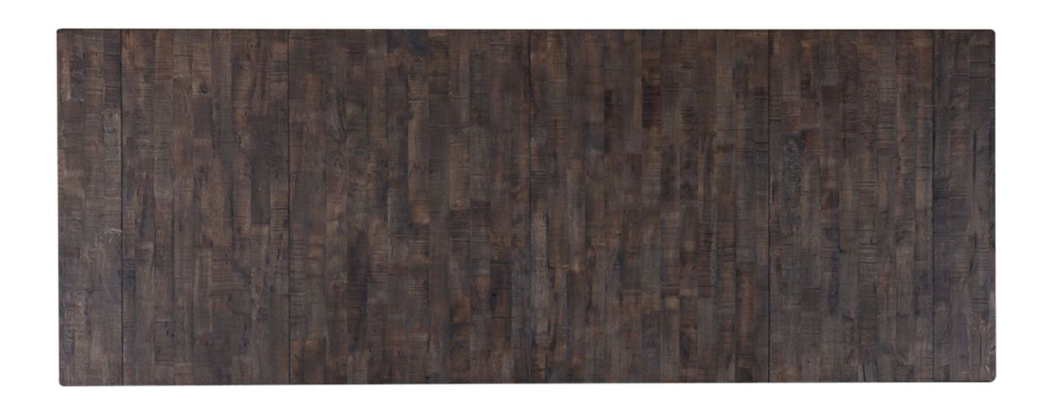 Farmhouse Rectangular Wood Extendable Trestle Table