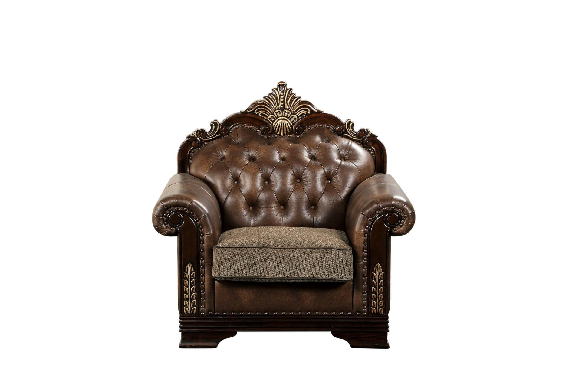 Croydon Fabric/Bi-Cast Vinyl Living Room Set by Homelegance