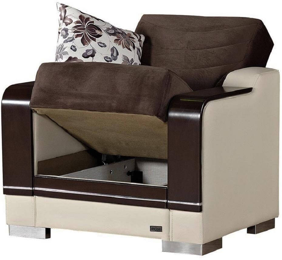 Texas Fabric/Vinyl Storage Chair