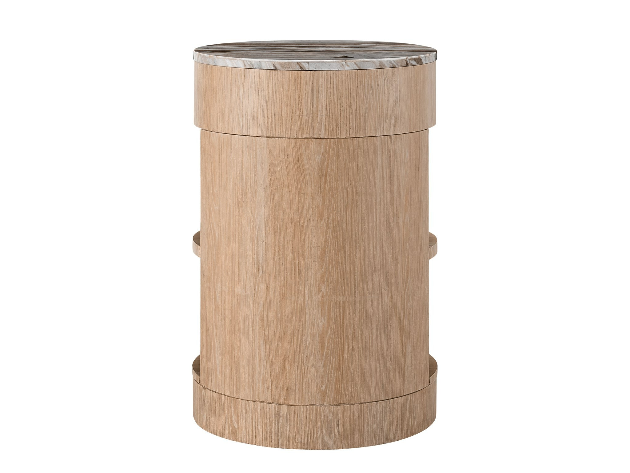 Breeze Wood Stone Top Nightstand w/Drawer