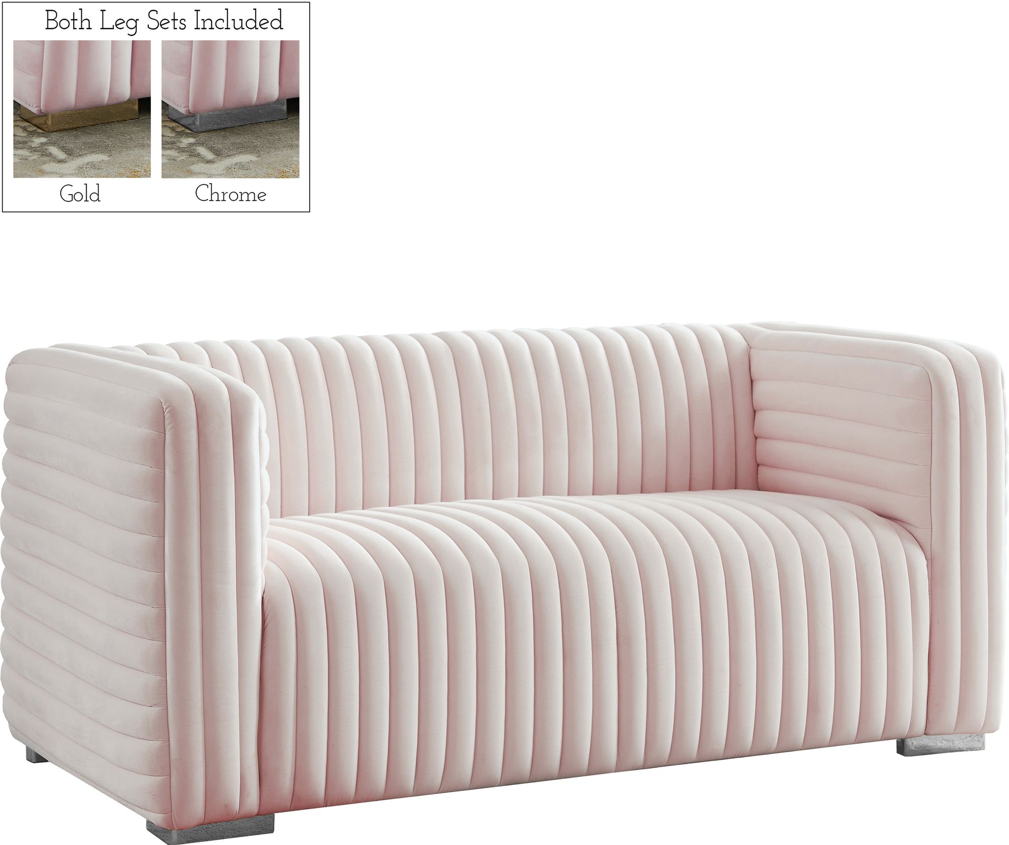 Ravish Velvet Loveseat
