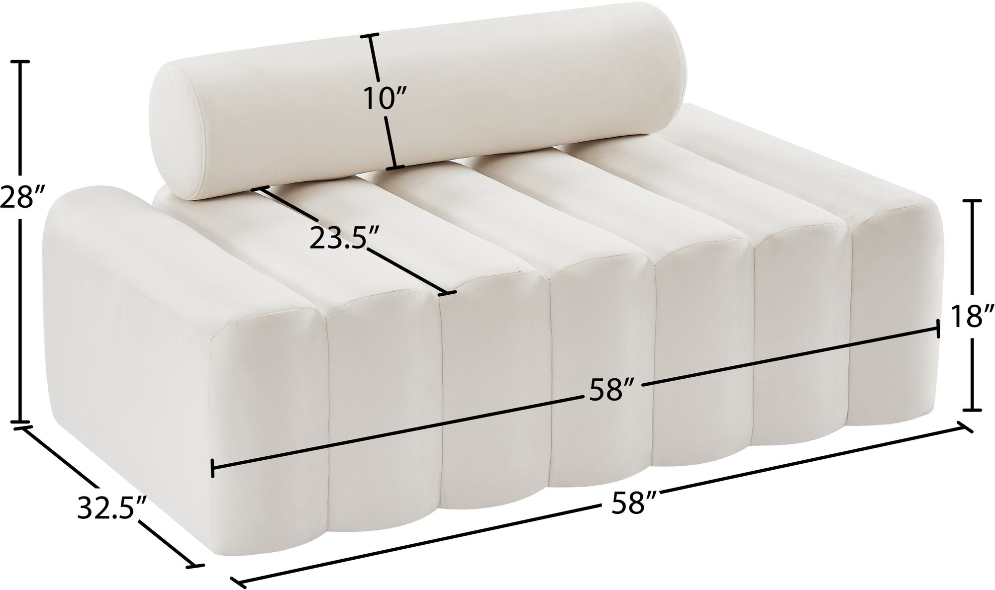 Melody Velvet Loveseat