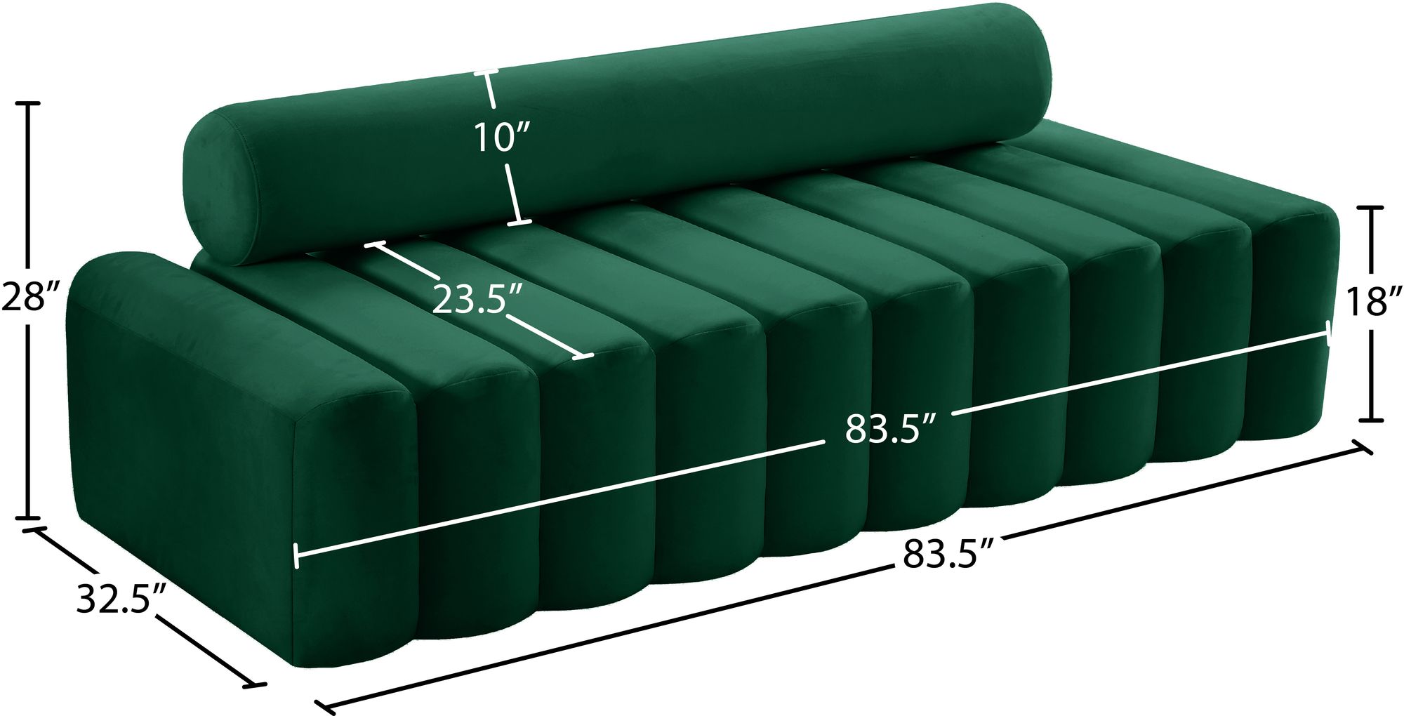 Melody Velvet Sofa