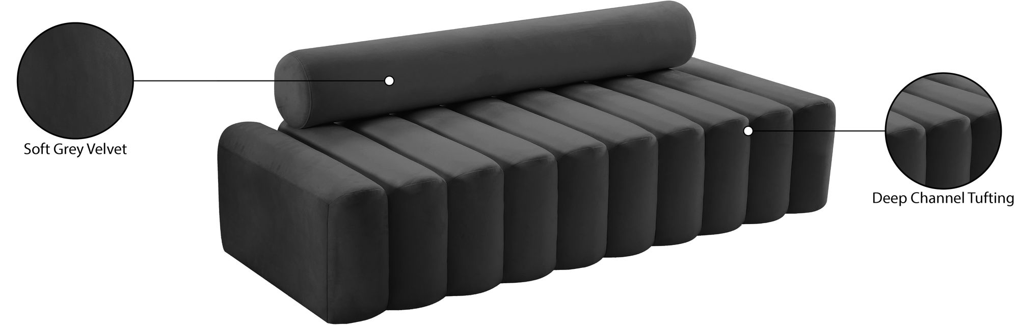Melody Velvet Sofa