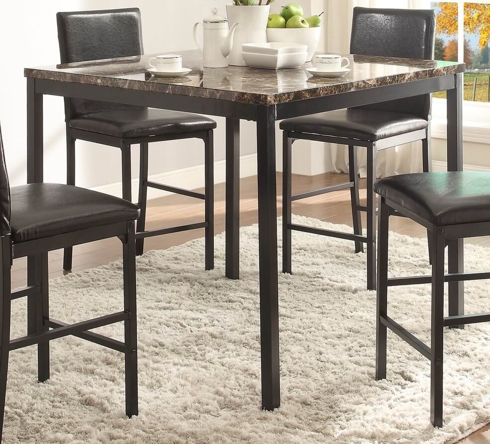Tempe Transitional Iron Counter Dining Table by Homelegance