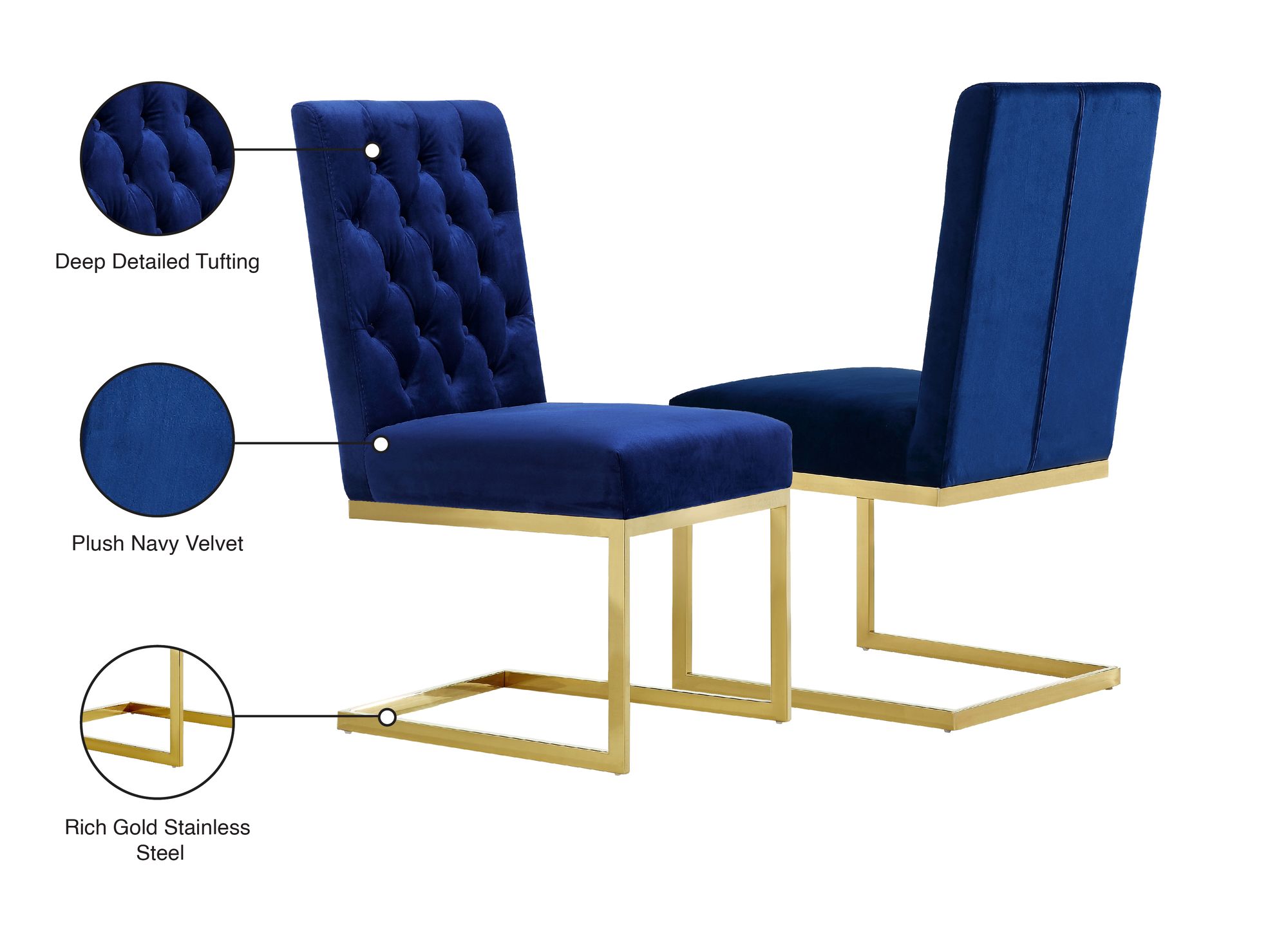 Cameron Velvet Dining Chair