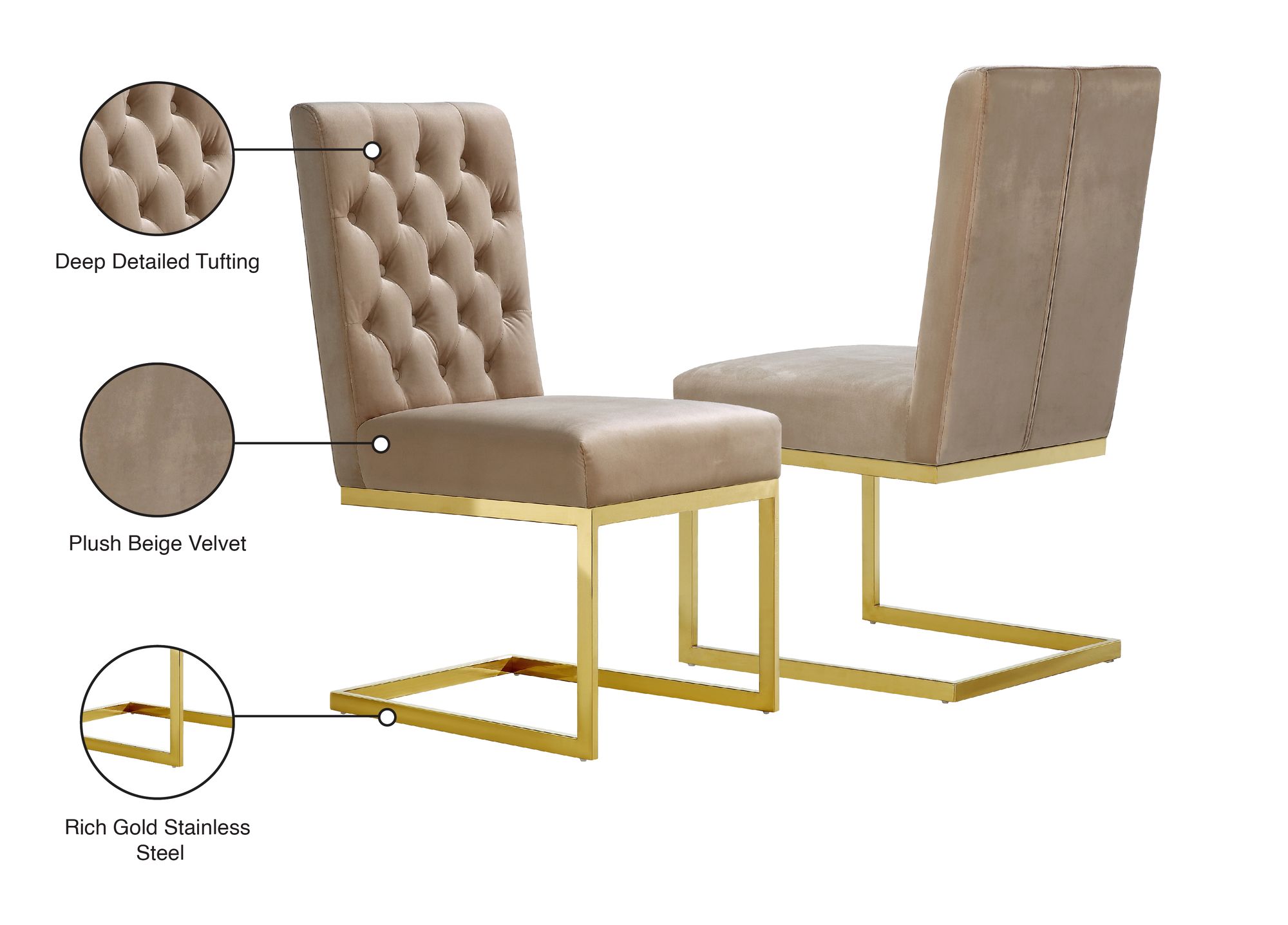 Cameron Velvet Dining Chair