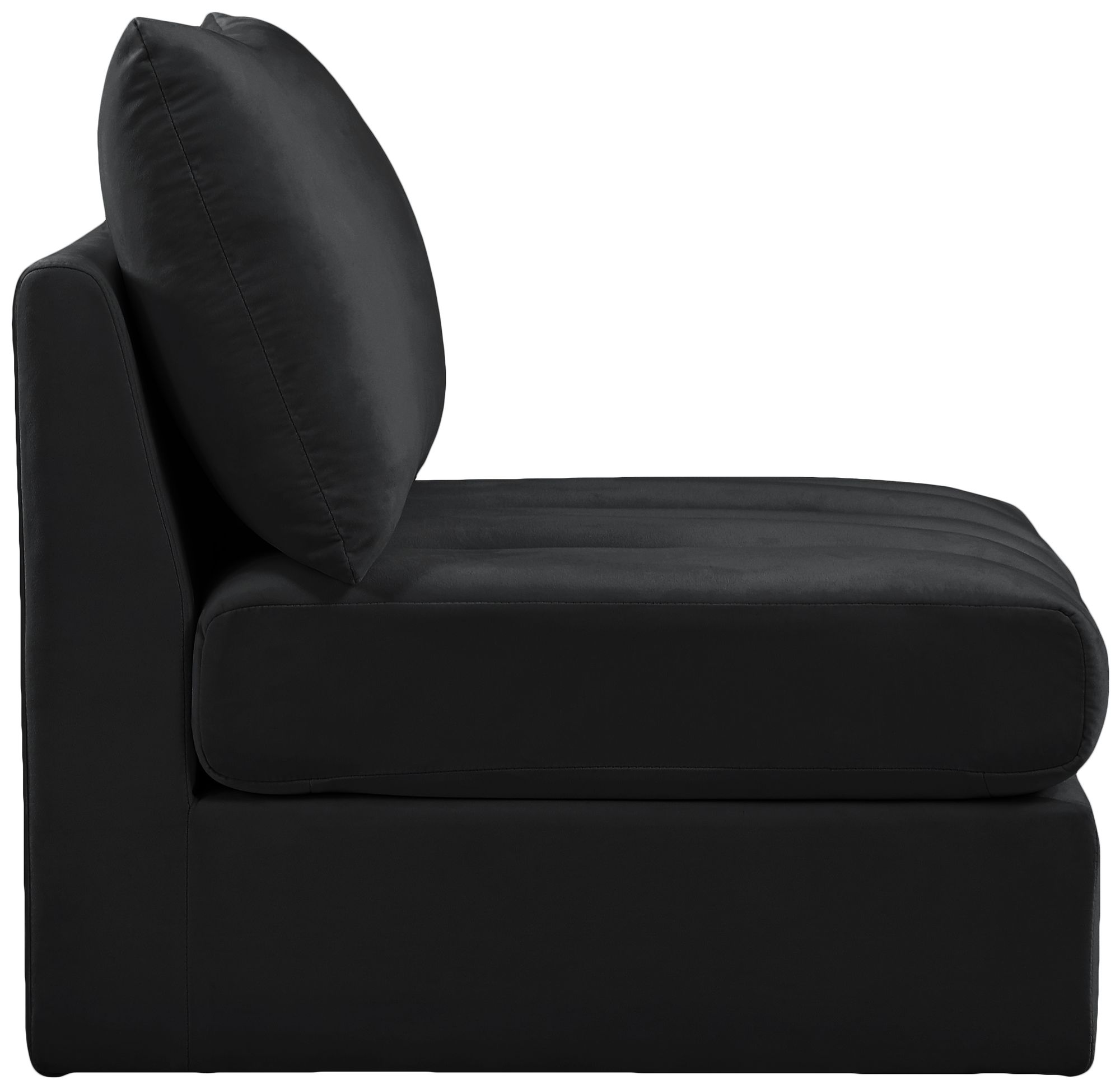 Jacob Velvet Modular Armless Chair