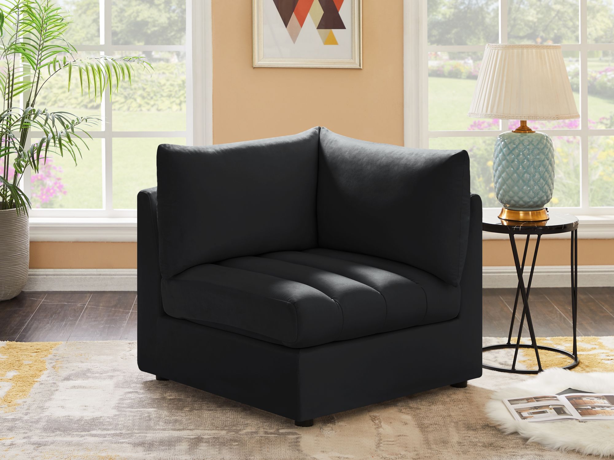 Jacob Velvet Modular Corner Chair