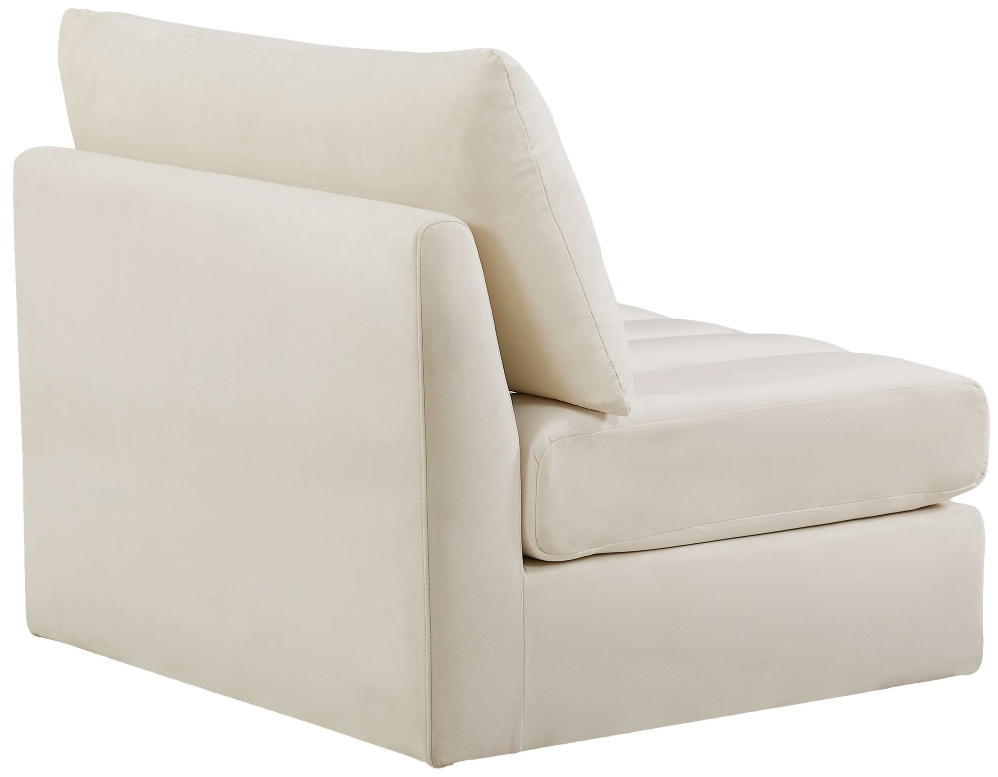 Jacob Velvet Modular Armless Chair