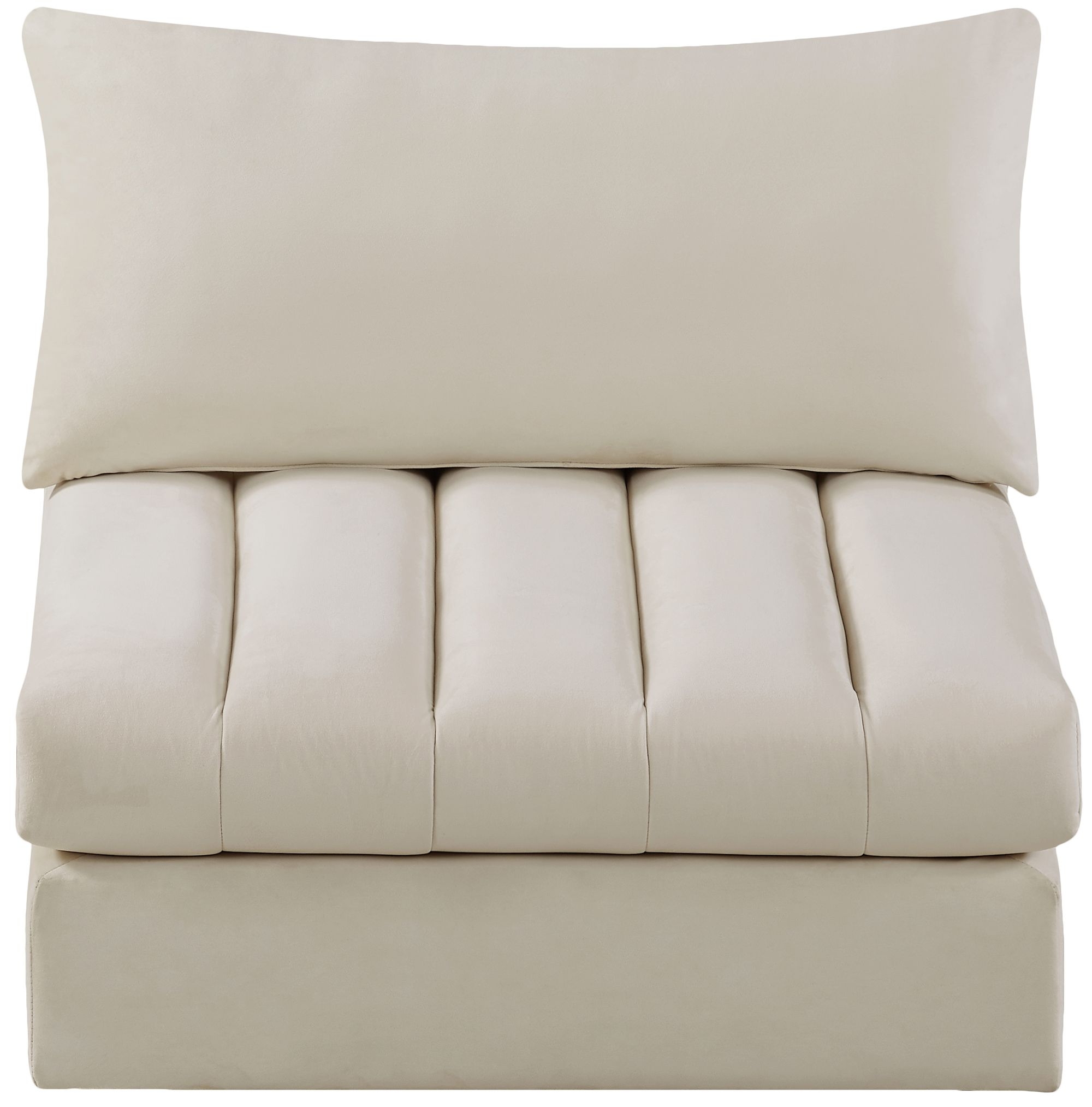 Jacob Velvet Modular Armless Chair