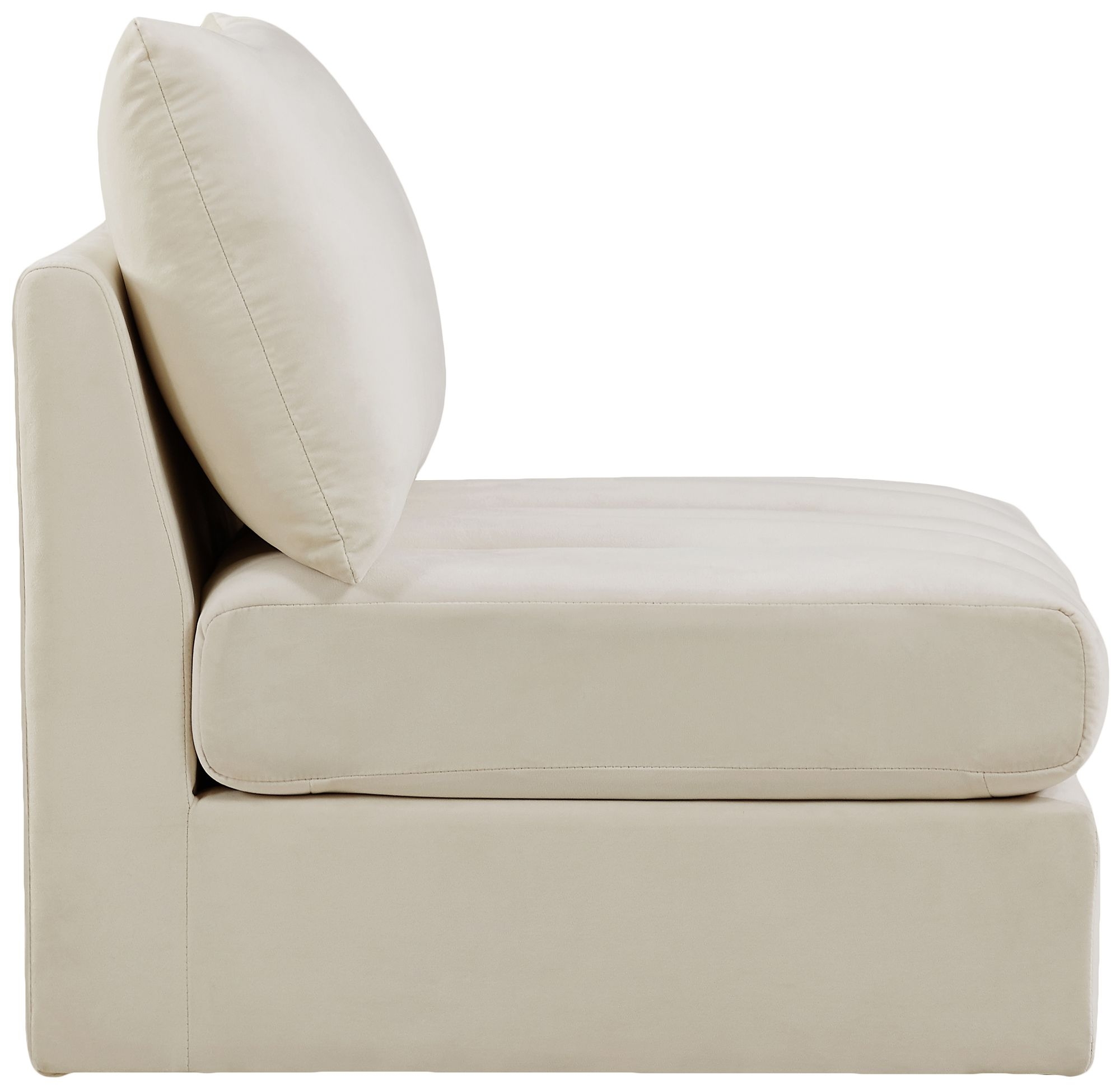 Jacob Velvet Modular Armless Chair