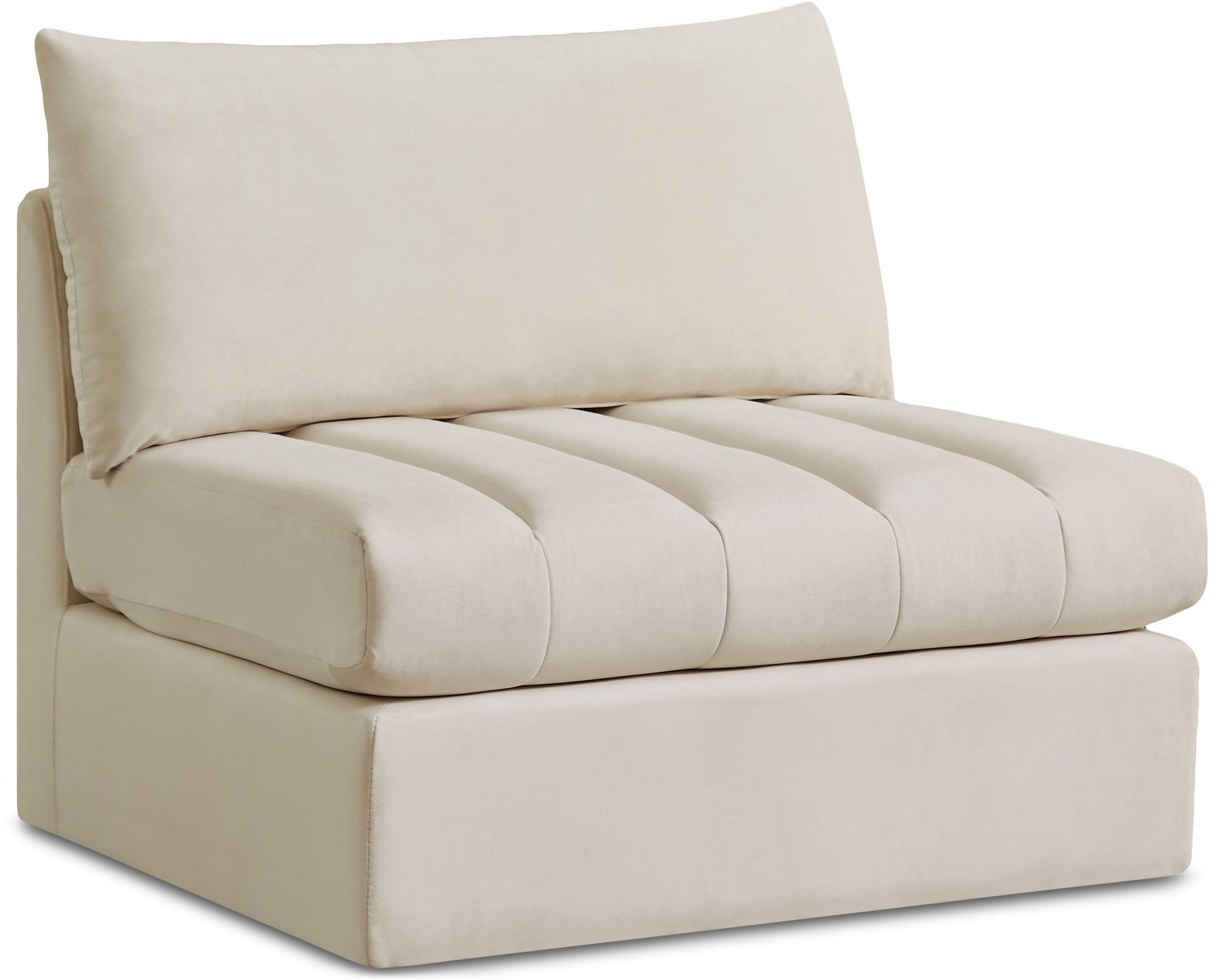 Jacob Velvet Modular Armless Chair