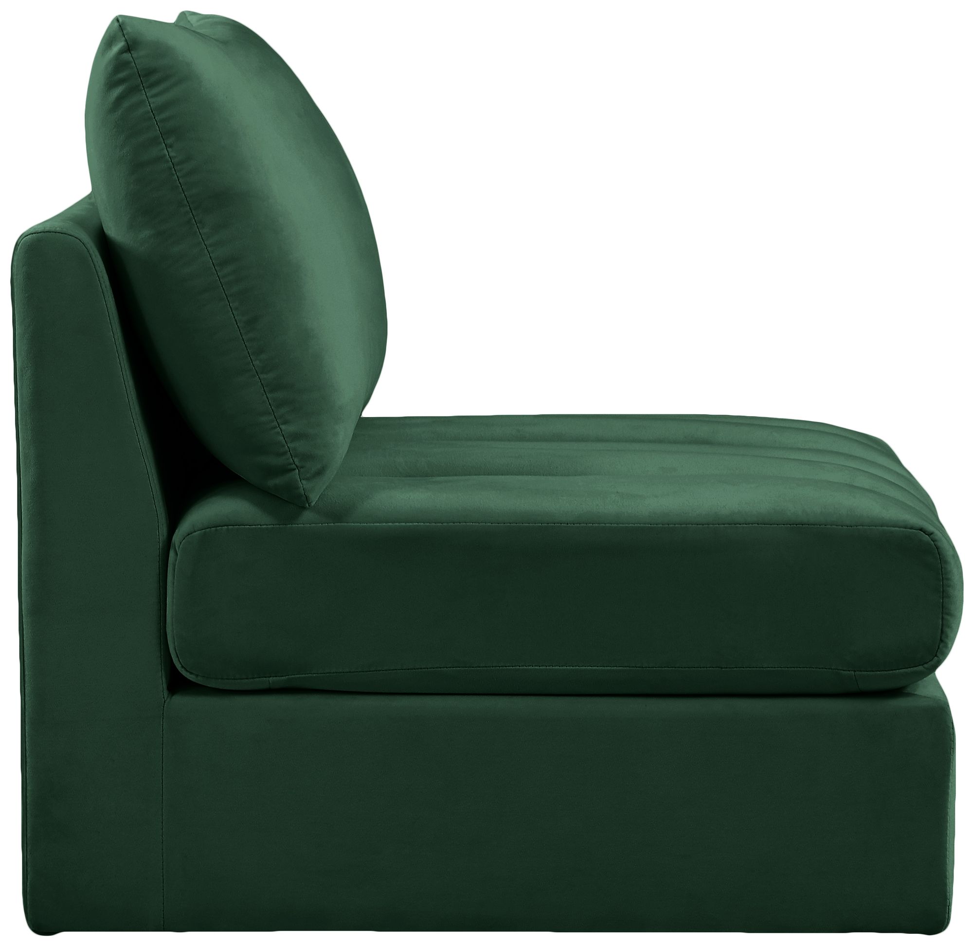 Jacob Velvet Modular Armless Chair