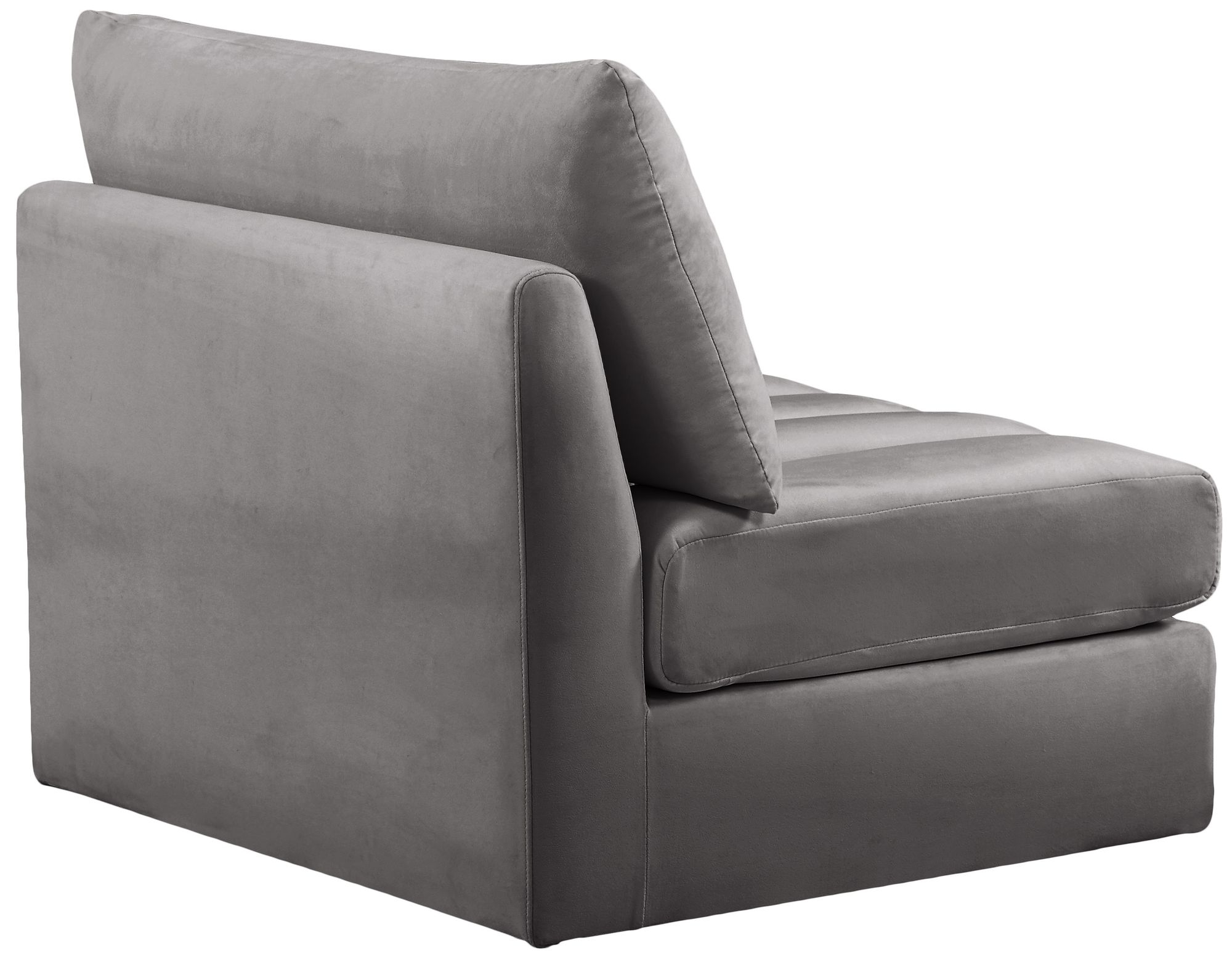 Jacob Velvet Modular Armless Chair