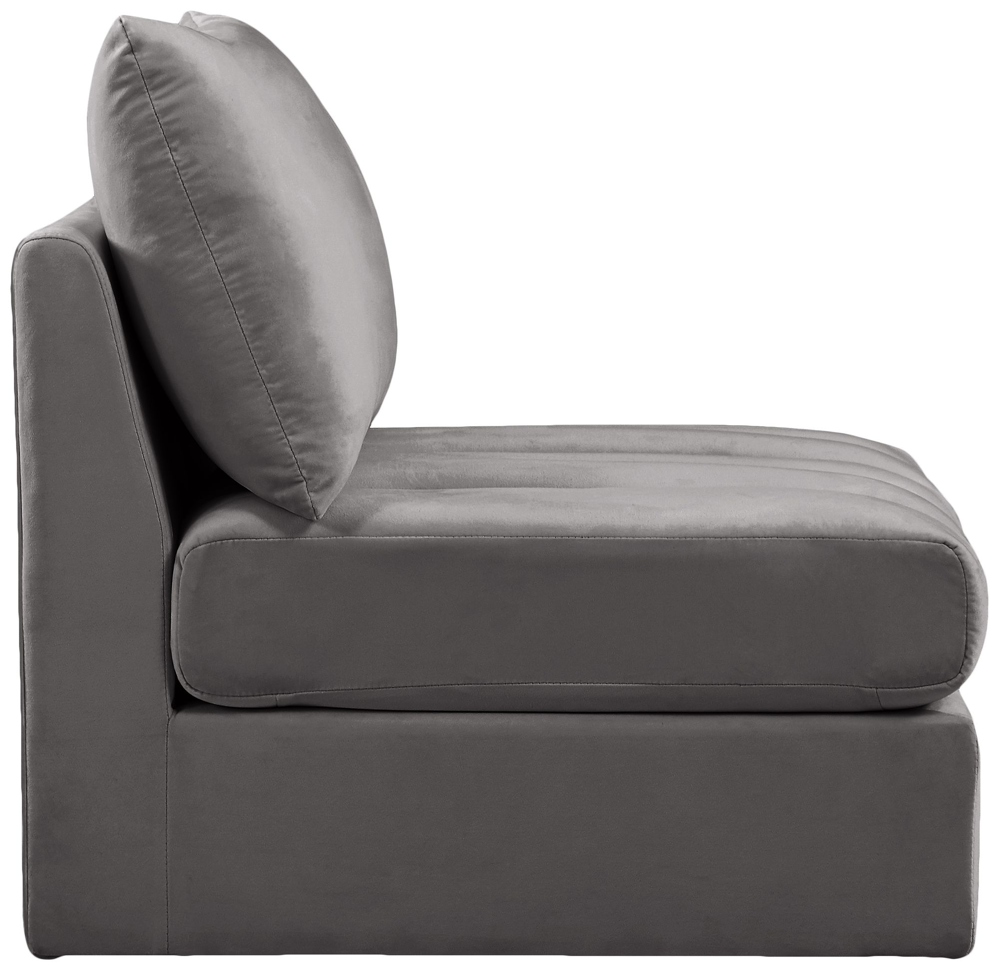 Jacob Velvet Modular Armless Chair
