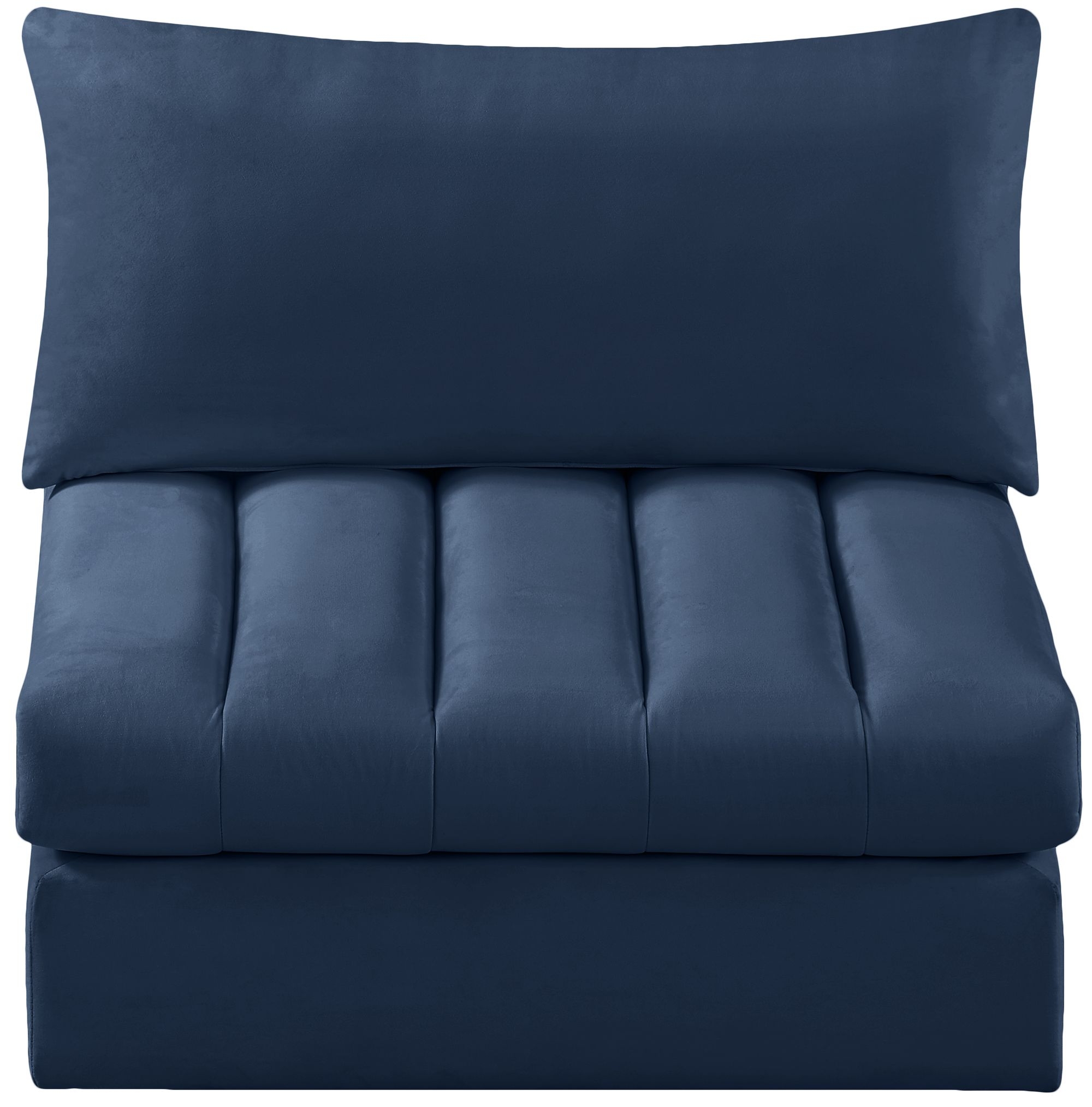 Jacob Velvet Modular Armless Chair
