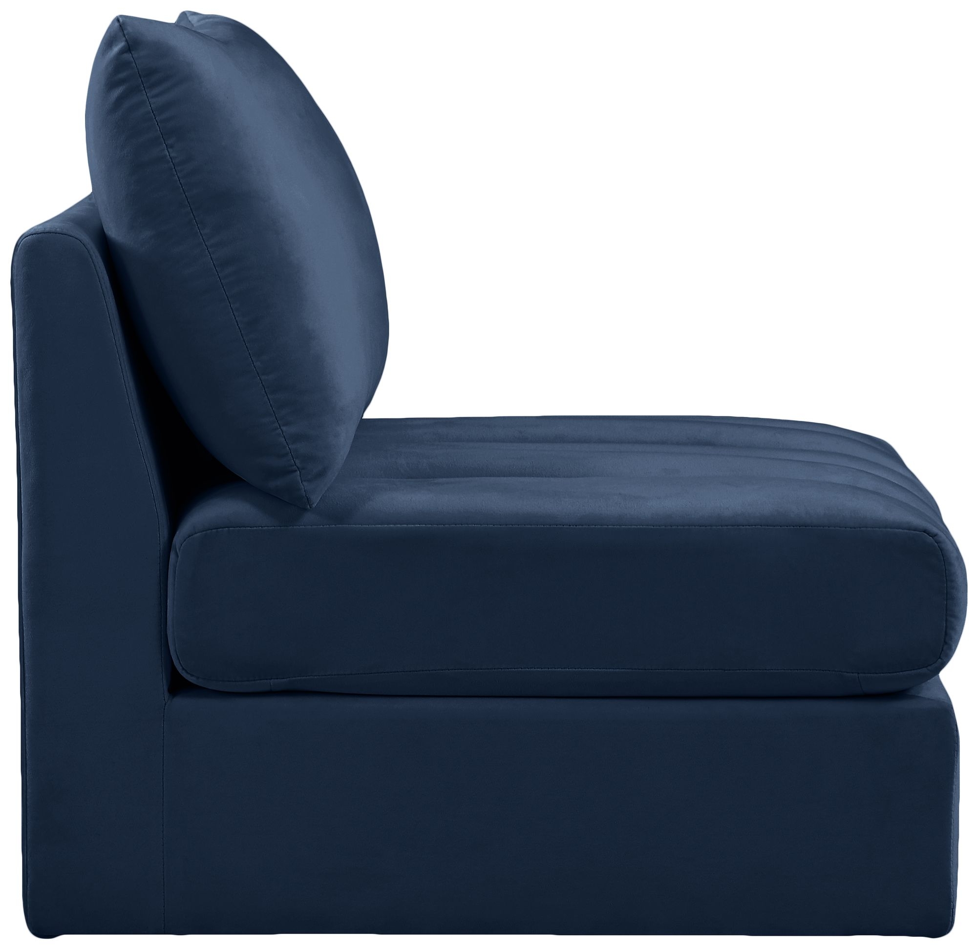 Jacob Velvet Modular Armless Chair