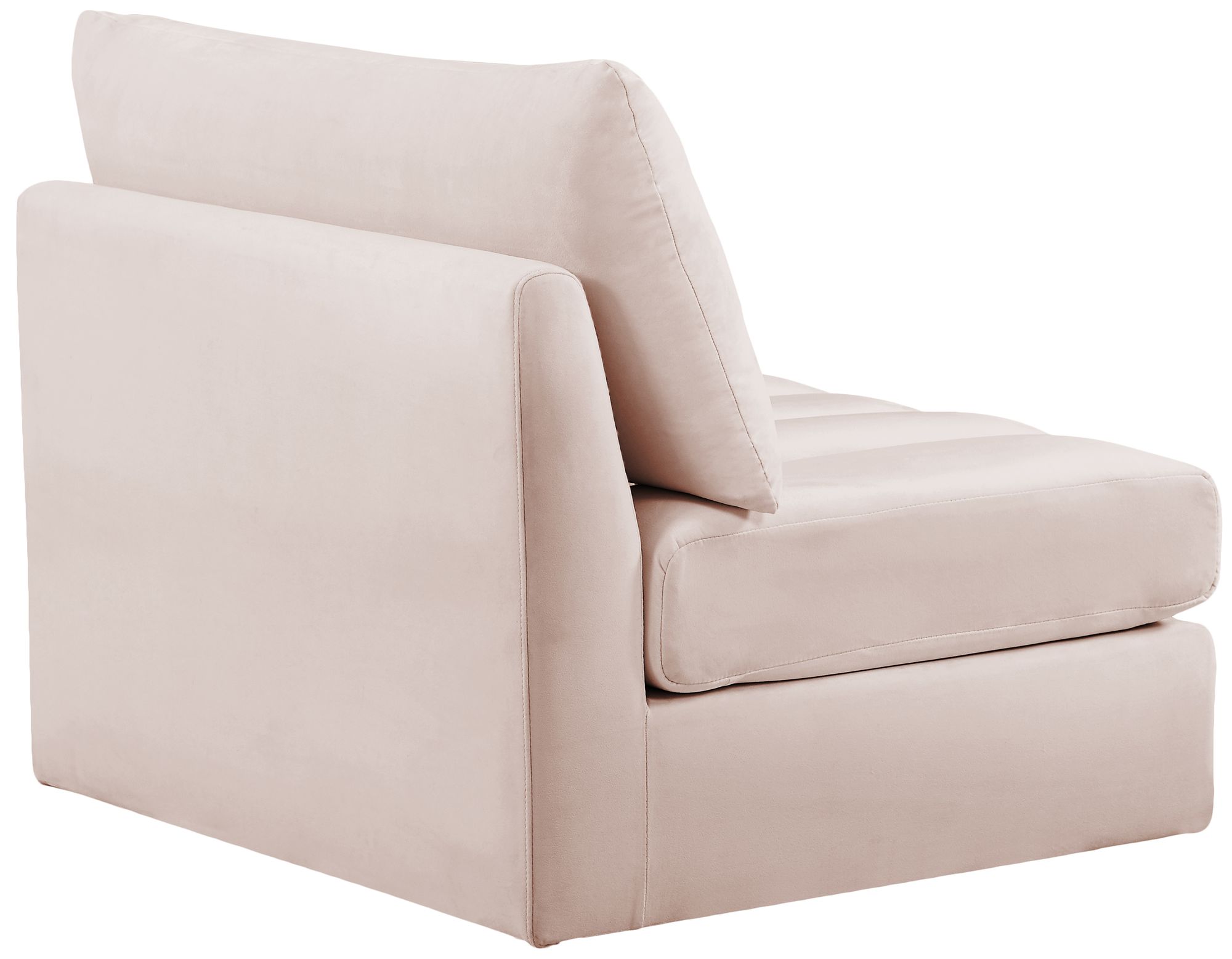 Jacob Velvet Modular Armless Chair