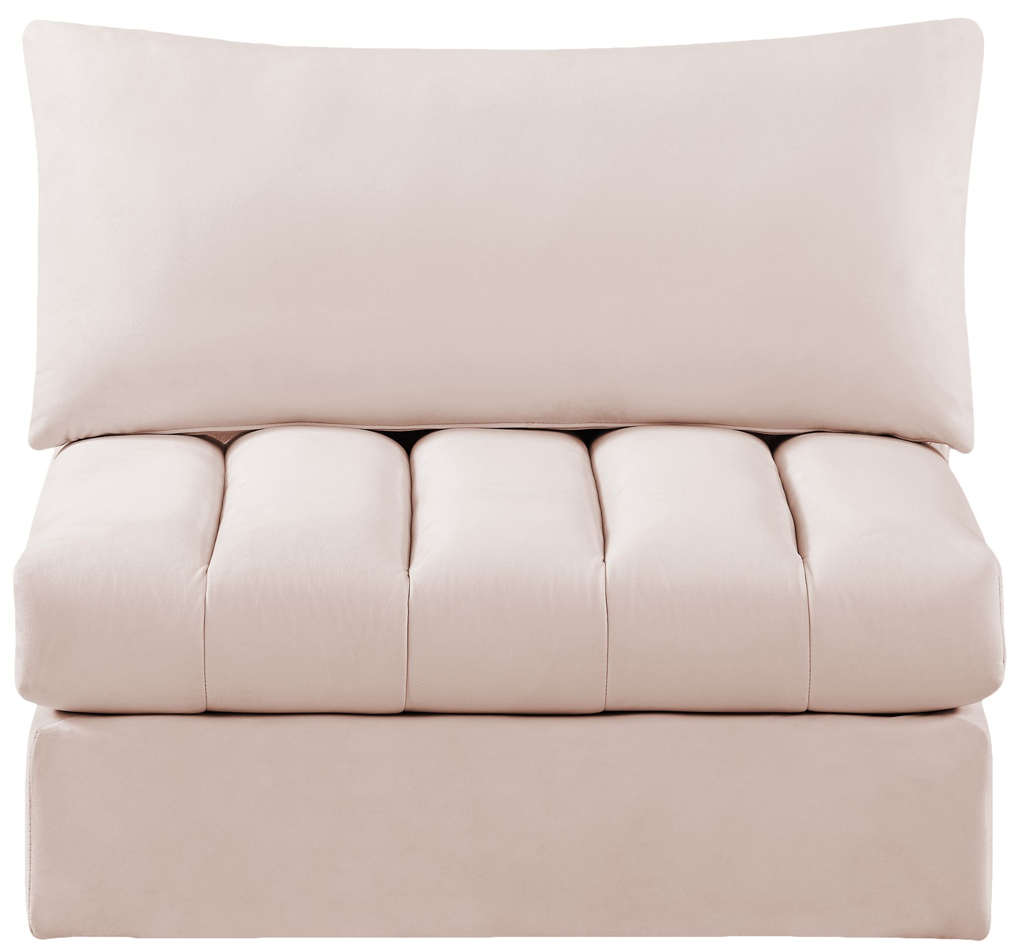 Jacob Velvet Modular Armless Chair