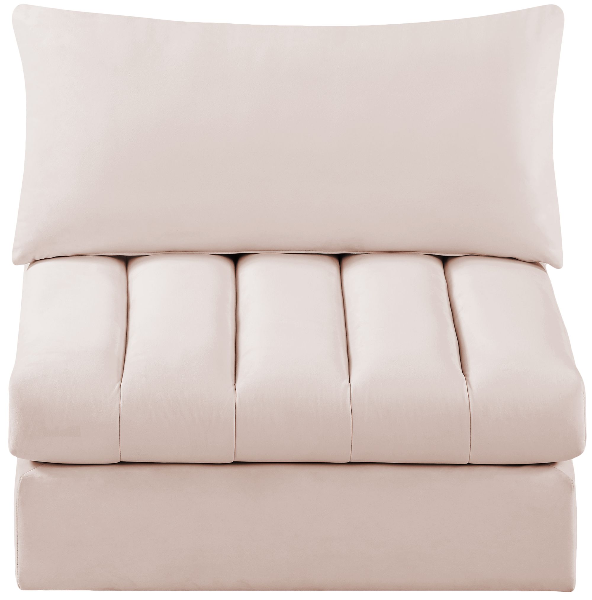 Jacob Velvet Modular Armless Chair