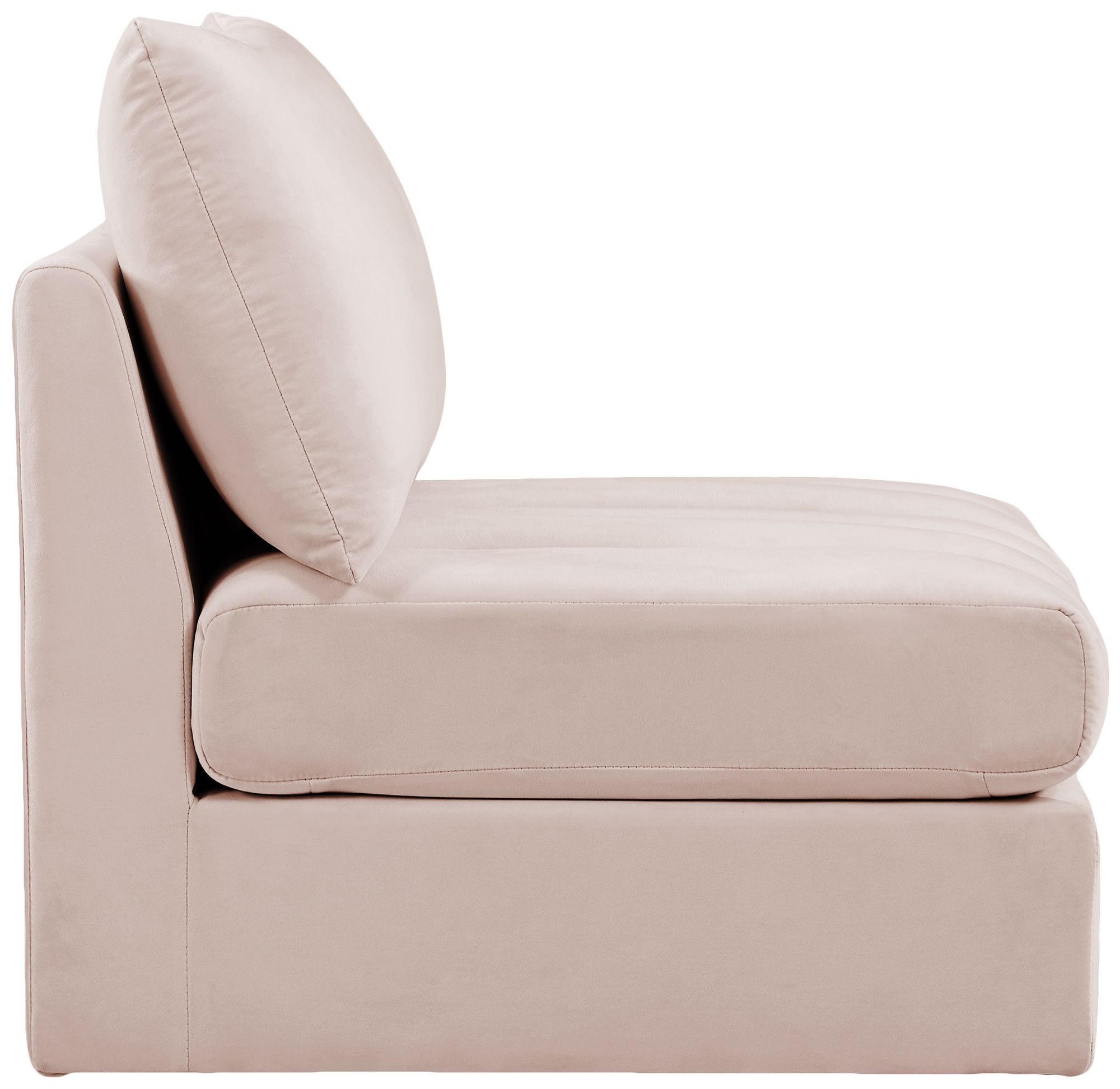 Jacob Velvet Modular Armless Chair