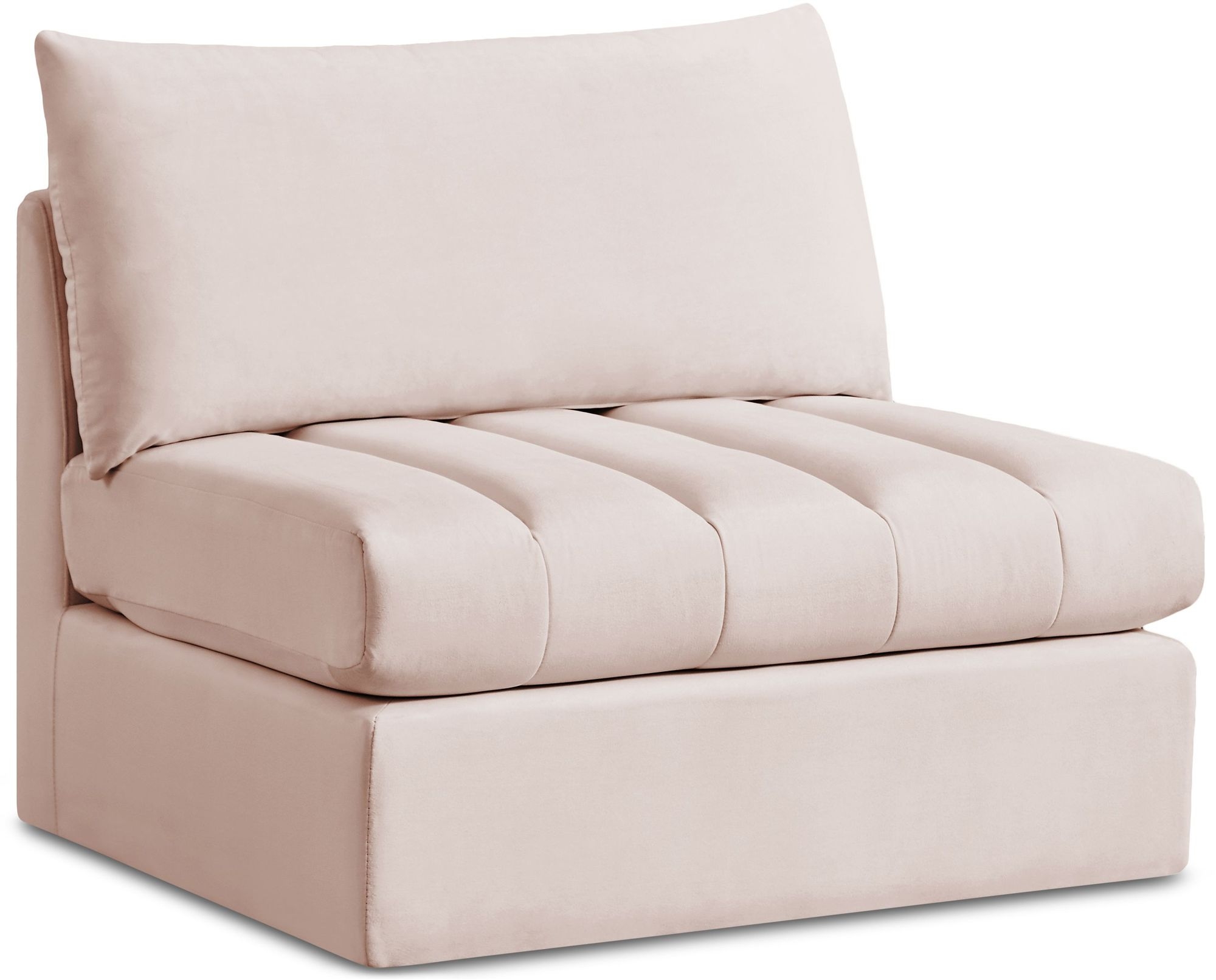 Jacob Velvet Modular Armless Chair