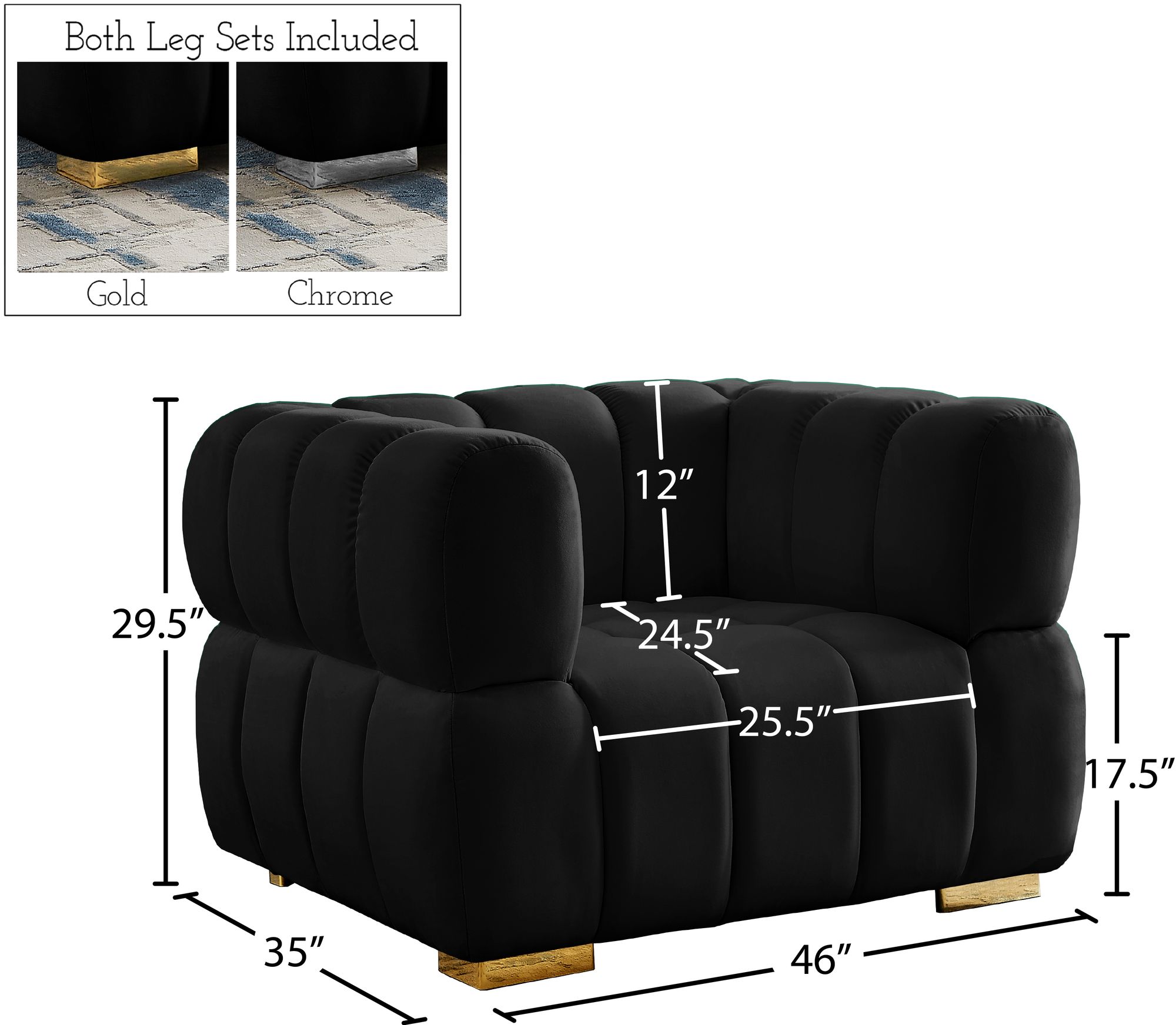 Gwen Velvet Chair