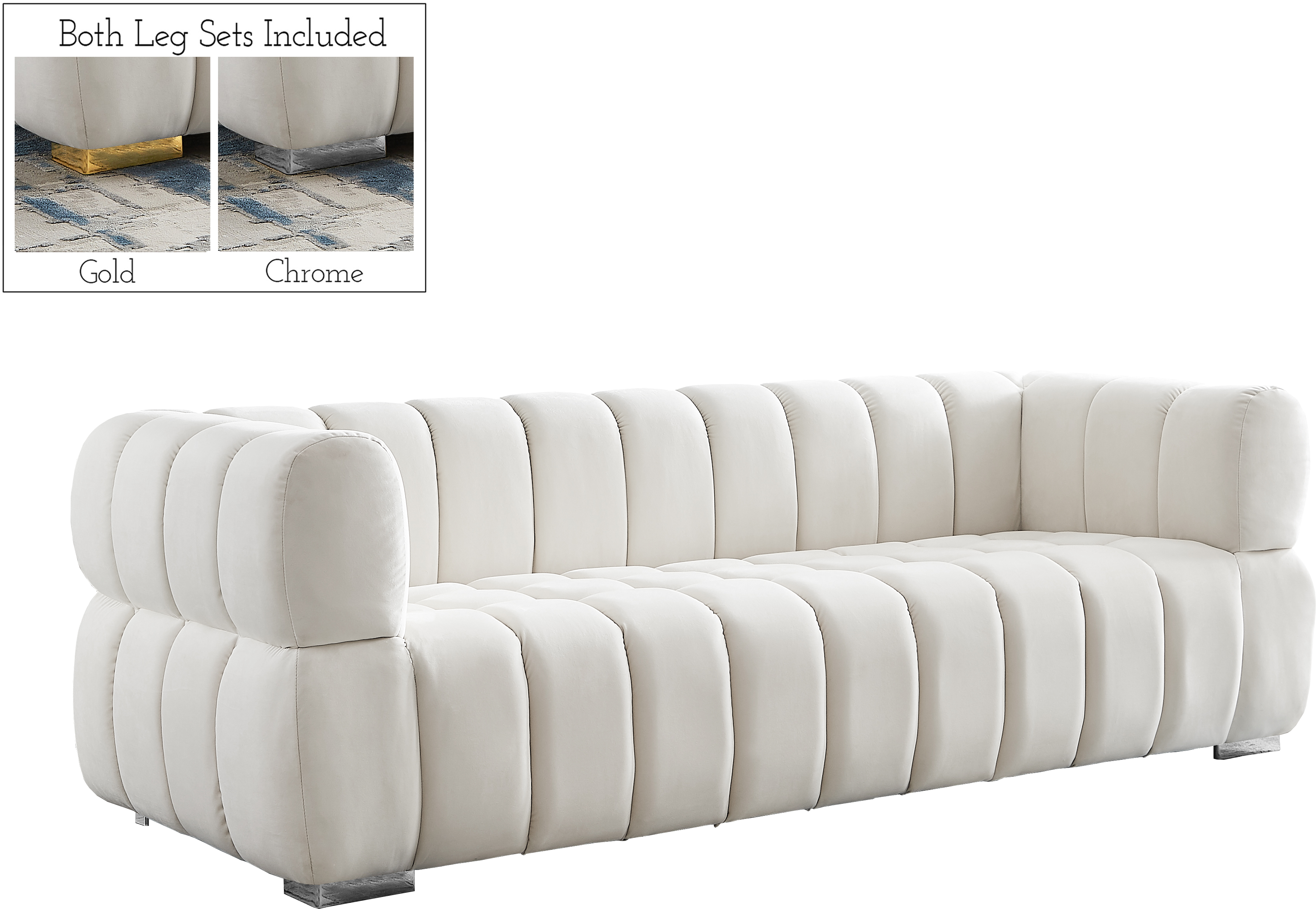 Gwen Velvet Sofa