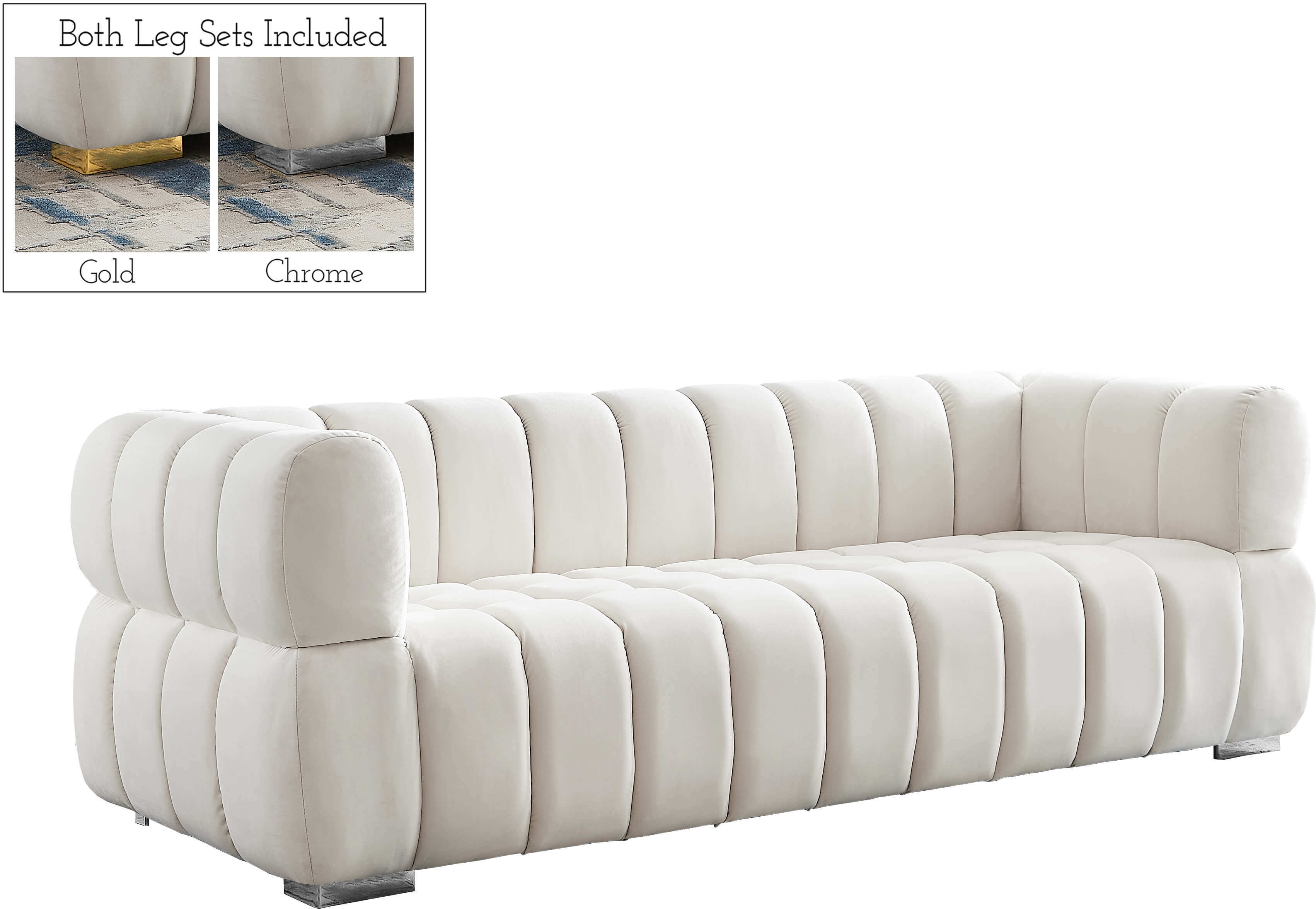 Gwen Velvet Sofa