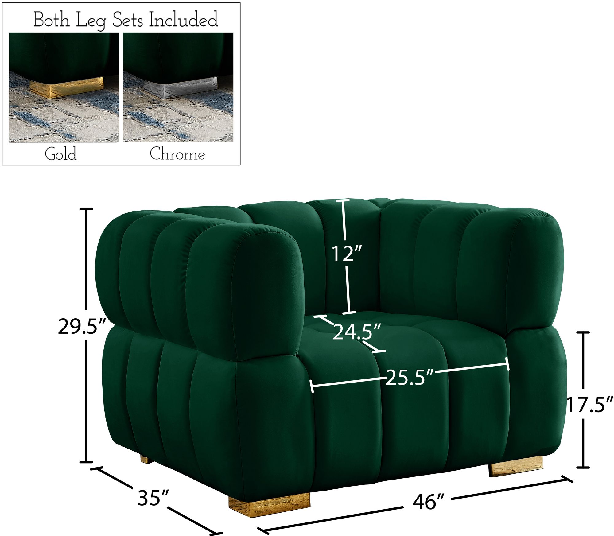 Gwen Velvet Chair