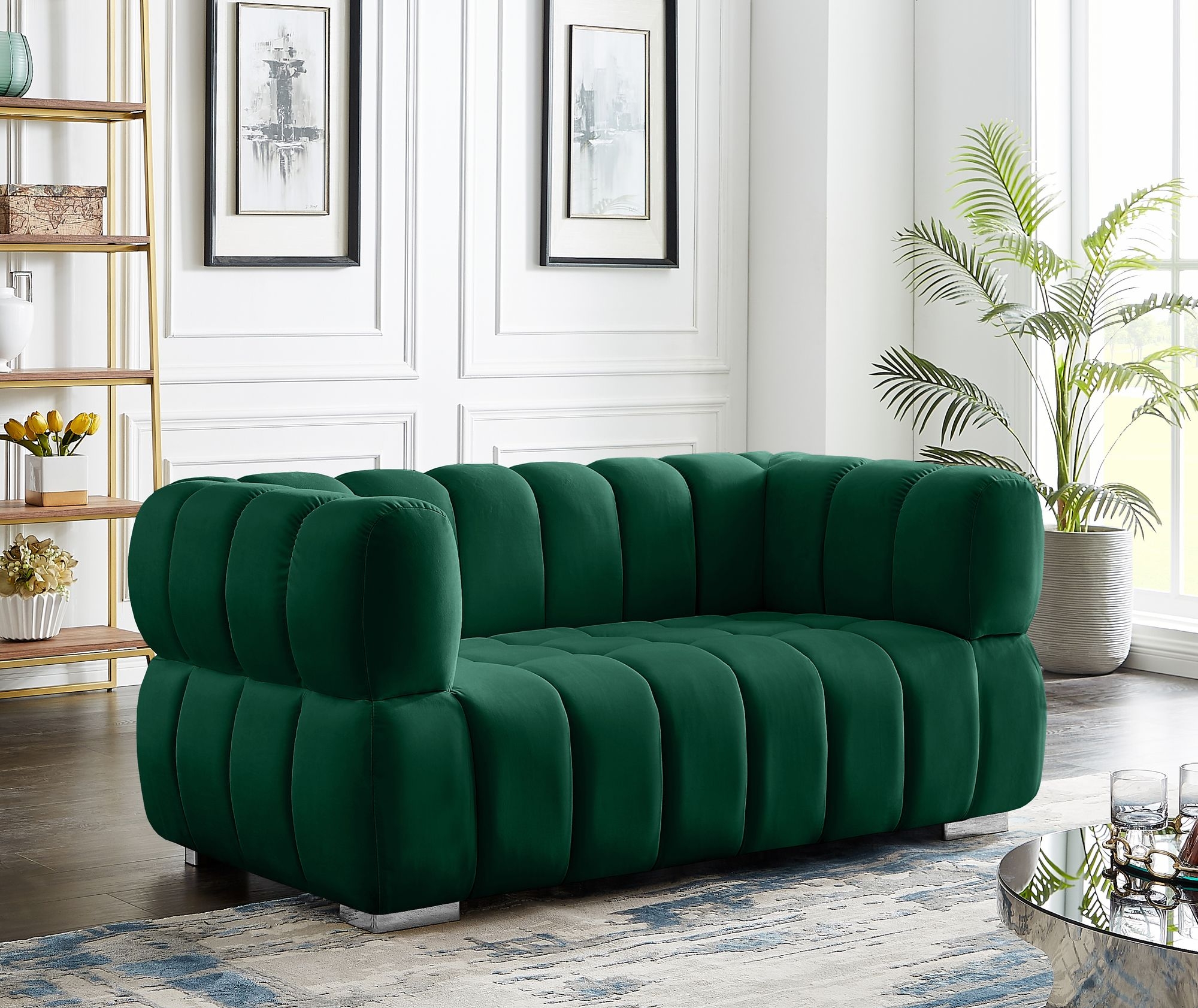 Gwen Velvet Loveseat