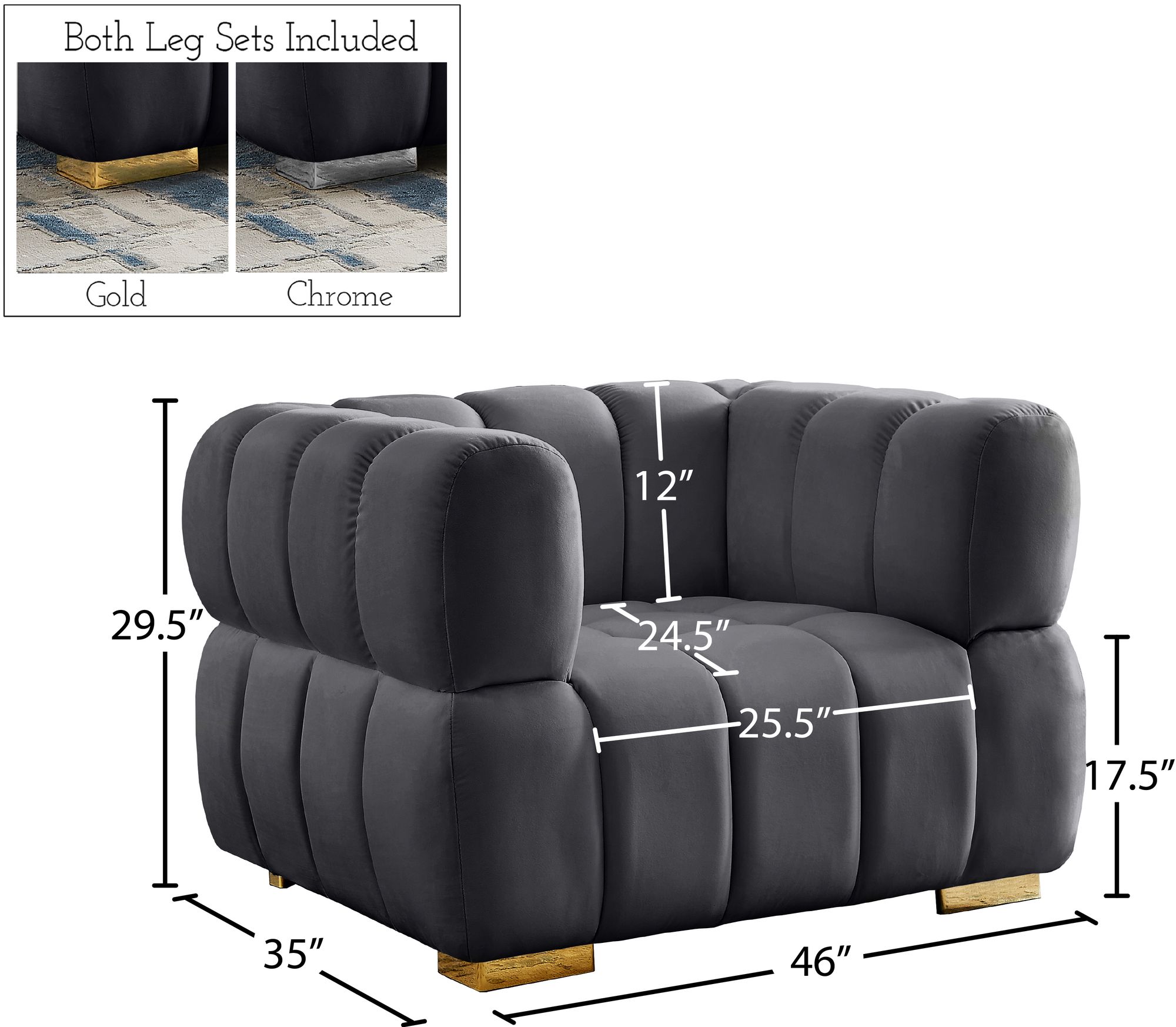Gwen Velvet Chair