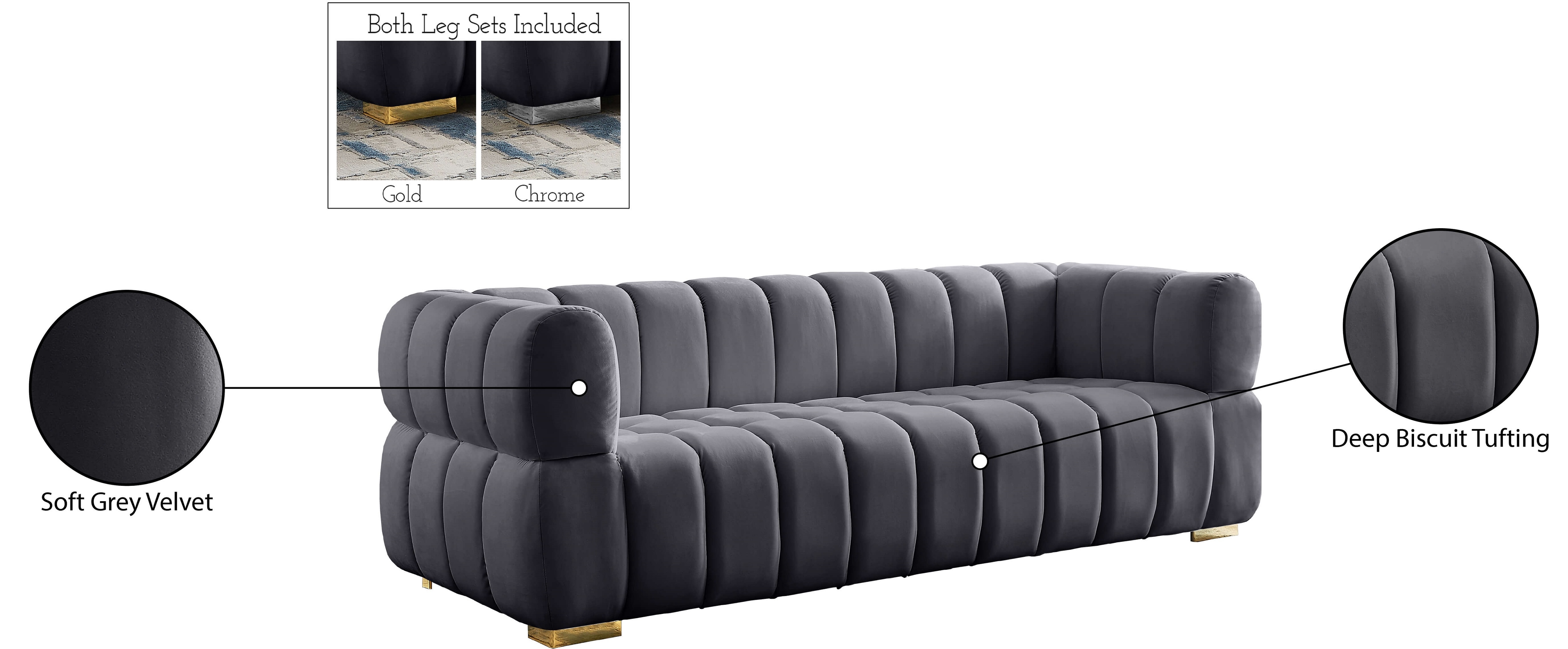 Gwen Velvet Sofa