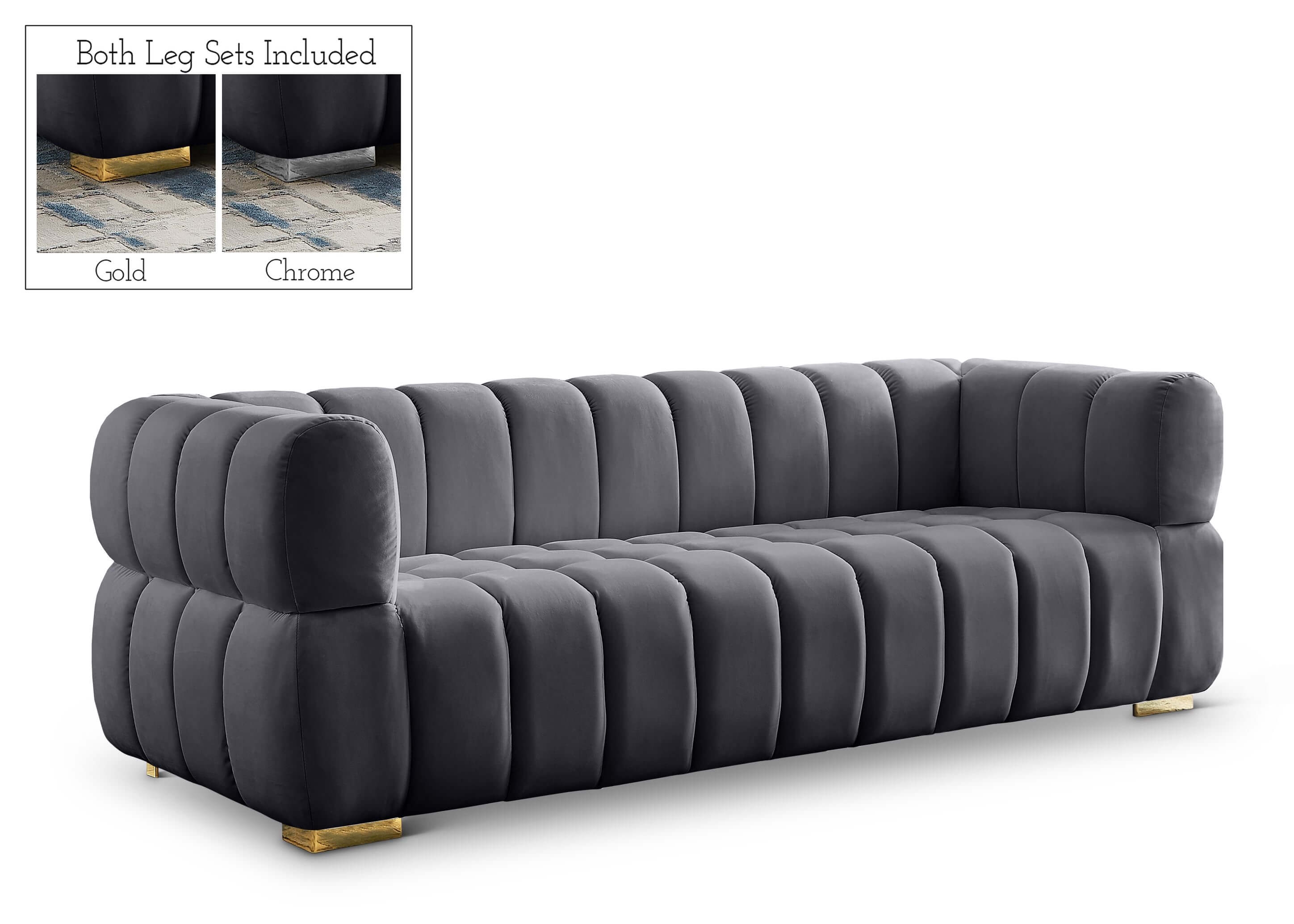 Gwen Velvet Sofa