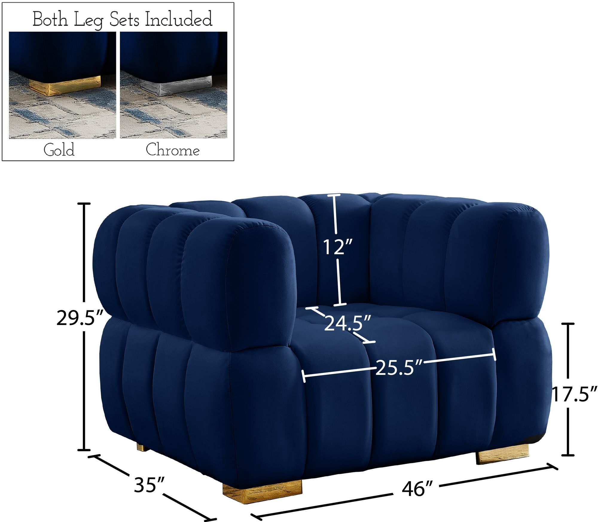 Gwen Velvet Chair