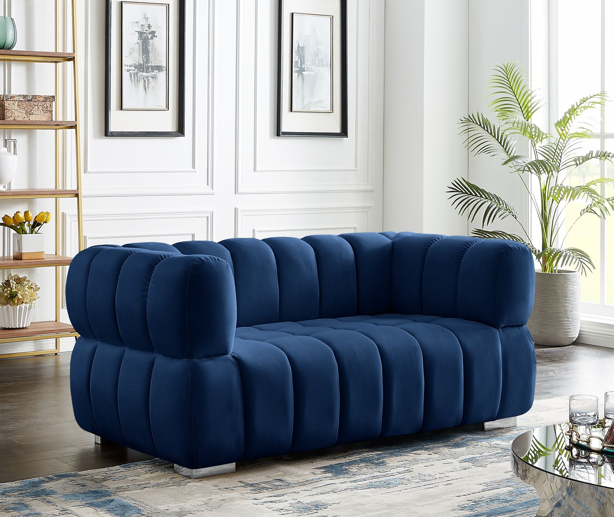 Gwen Velvet Loveseat
