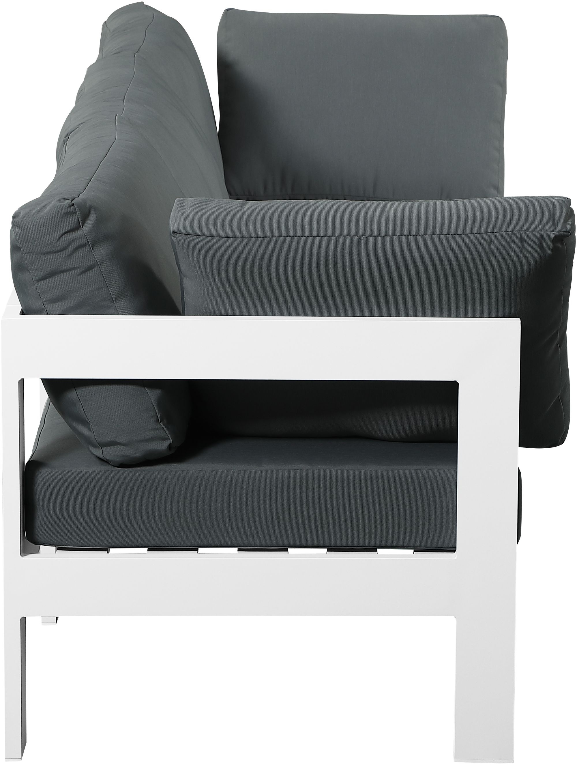 Nizuc 90" Outdoor Patio Waterproof Fabric Modular Sofa with Aluminum Frame