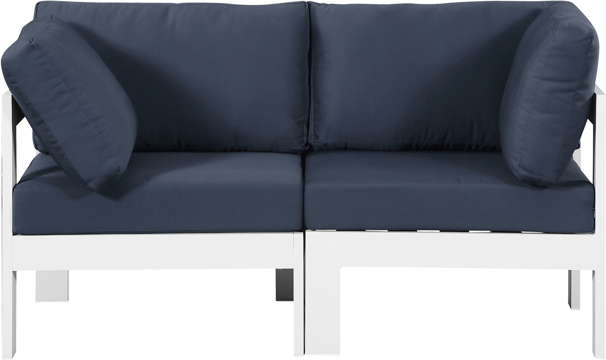 Nizuc 60" Outdoor Patio Waterproof Fabric Modular Sofa with Aluminum Frame