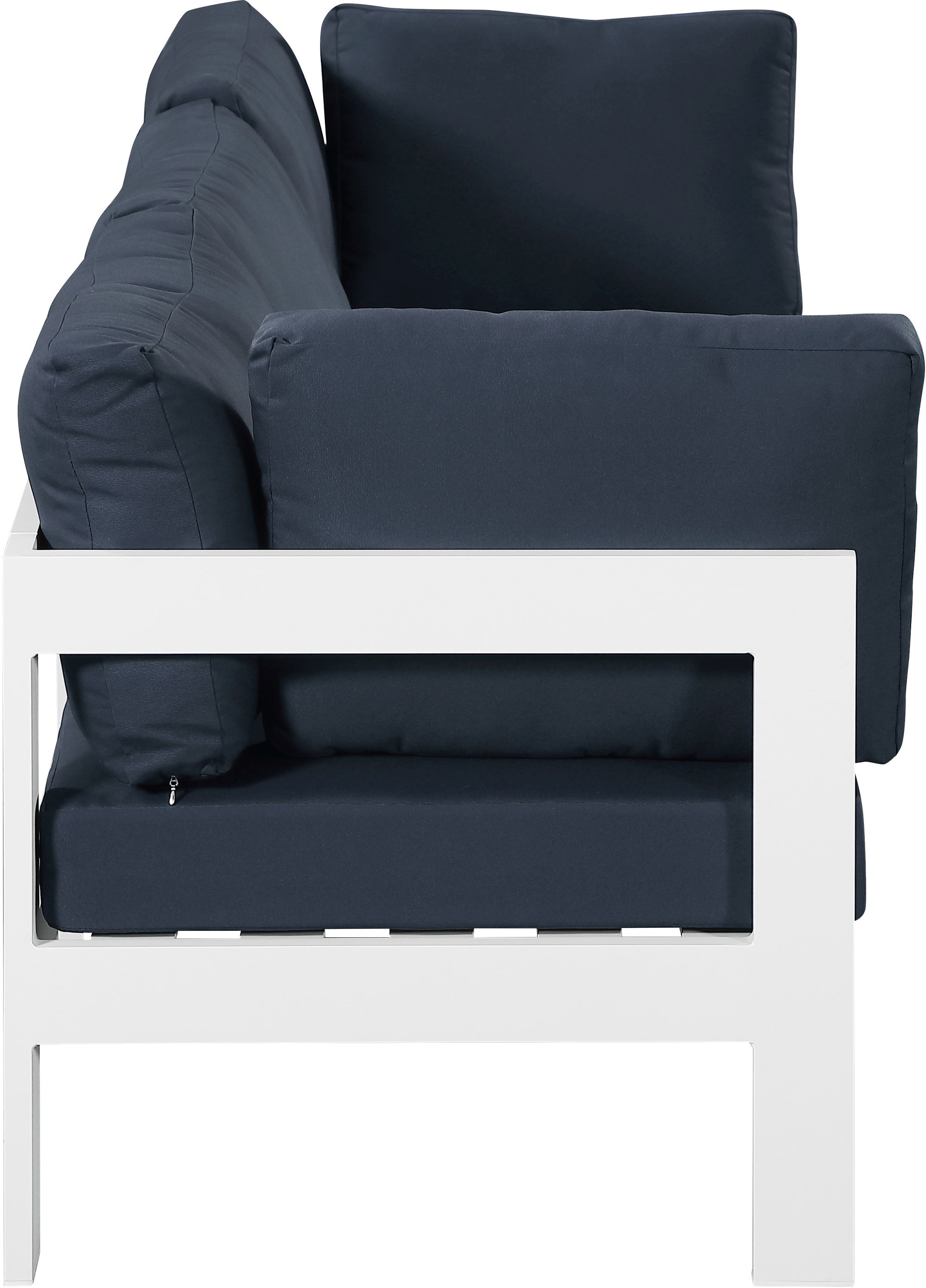 Nizuc 90" Outdoor Patio Waterproof Fabric Modular Sofa with Aluminum Frame