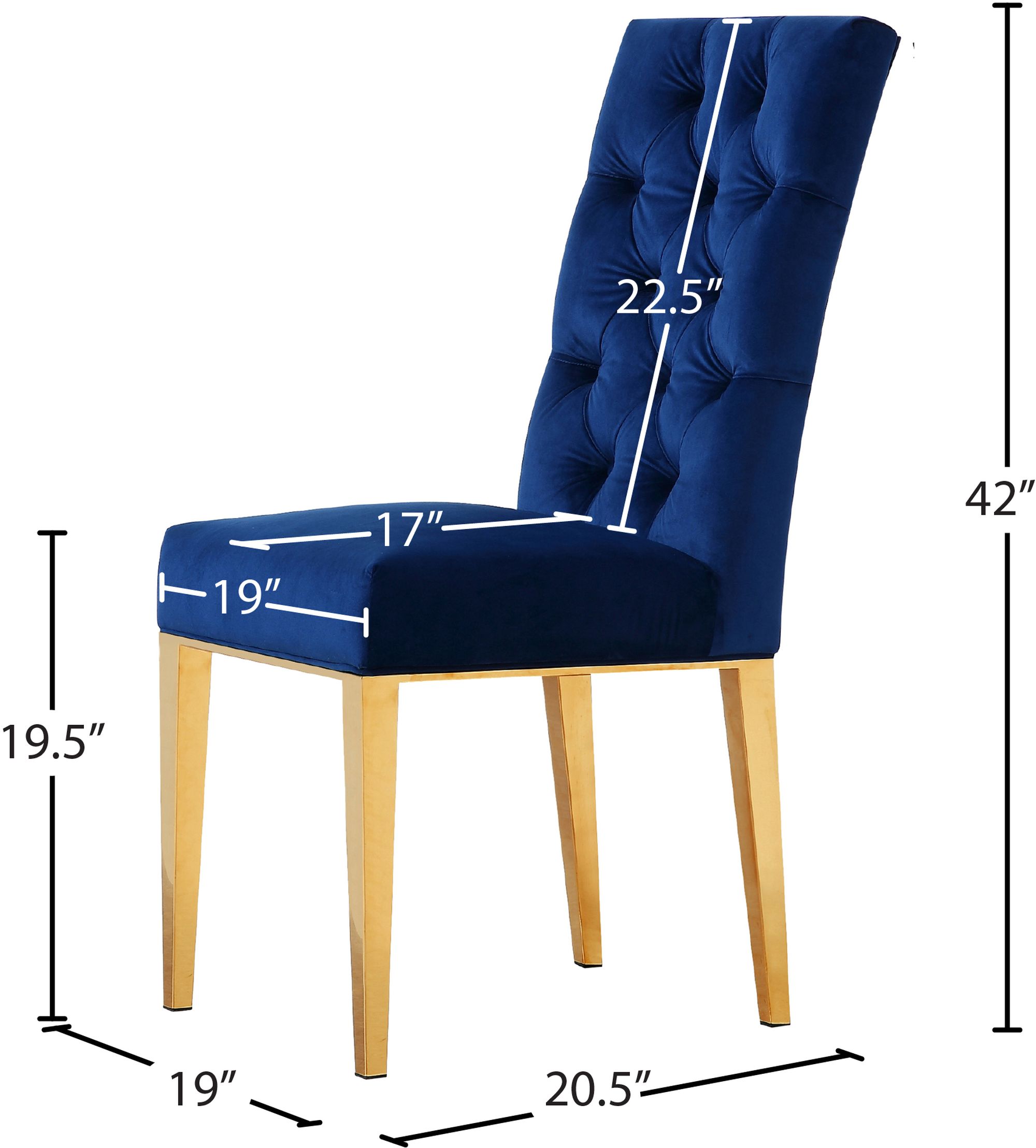 Capri Velvet Dining Chair