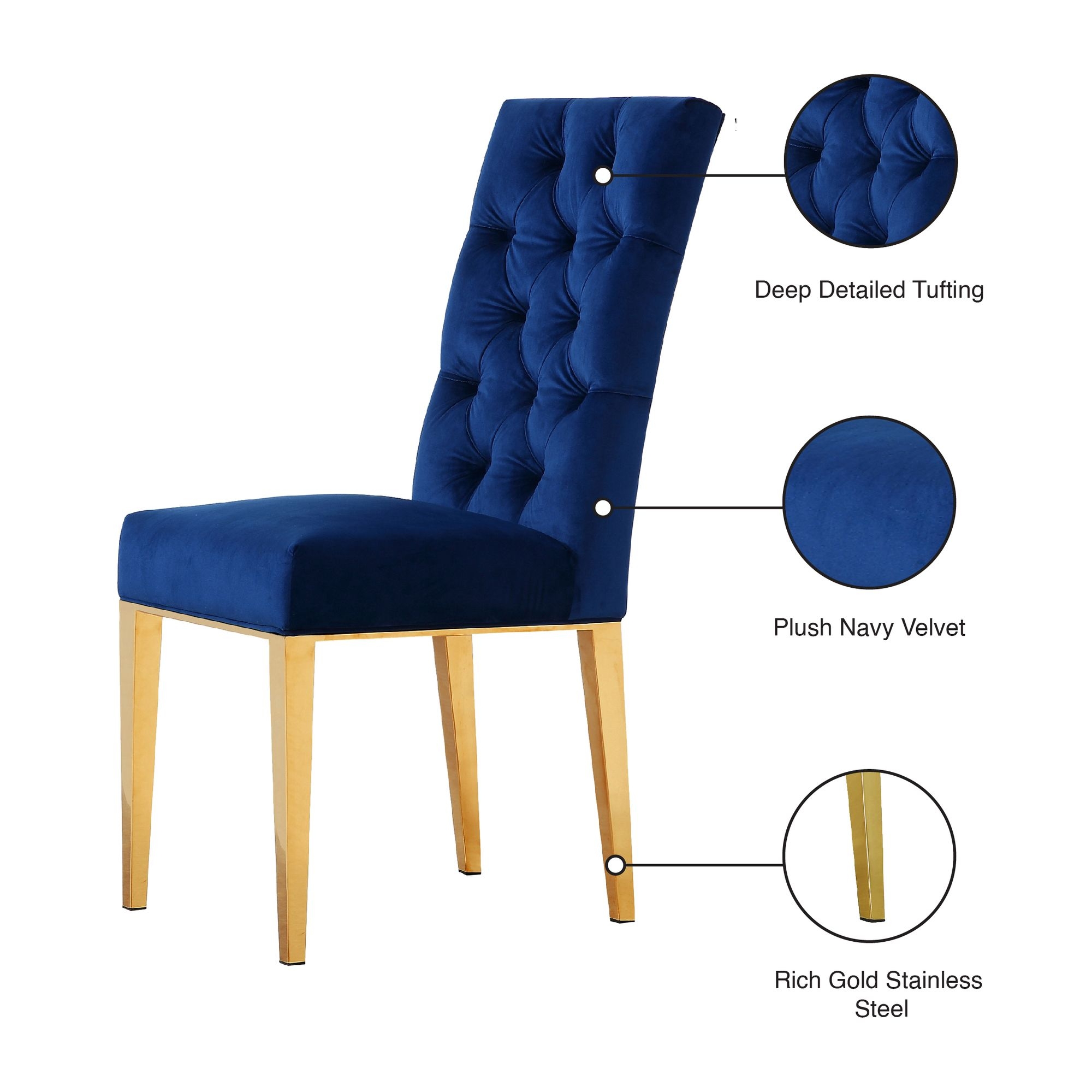 Capri Velvet Dining Chair